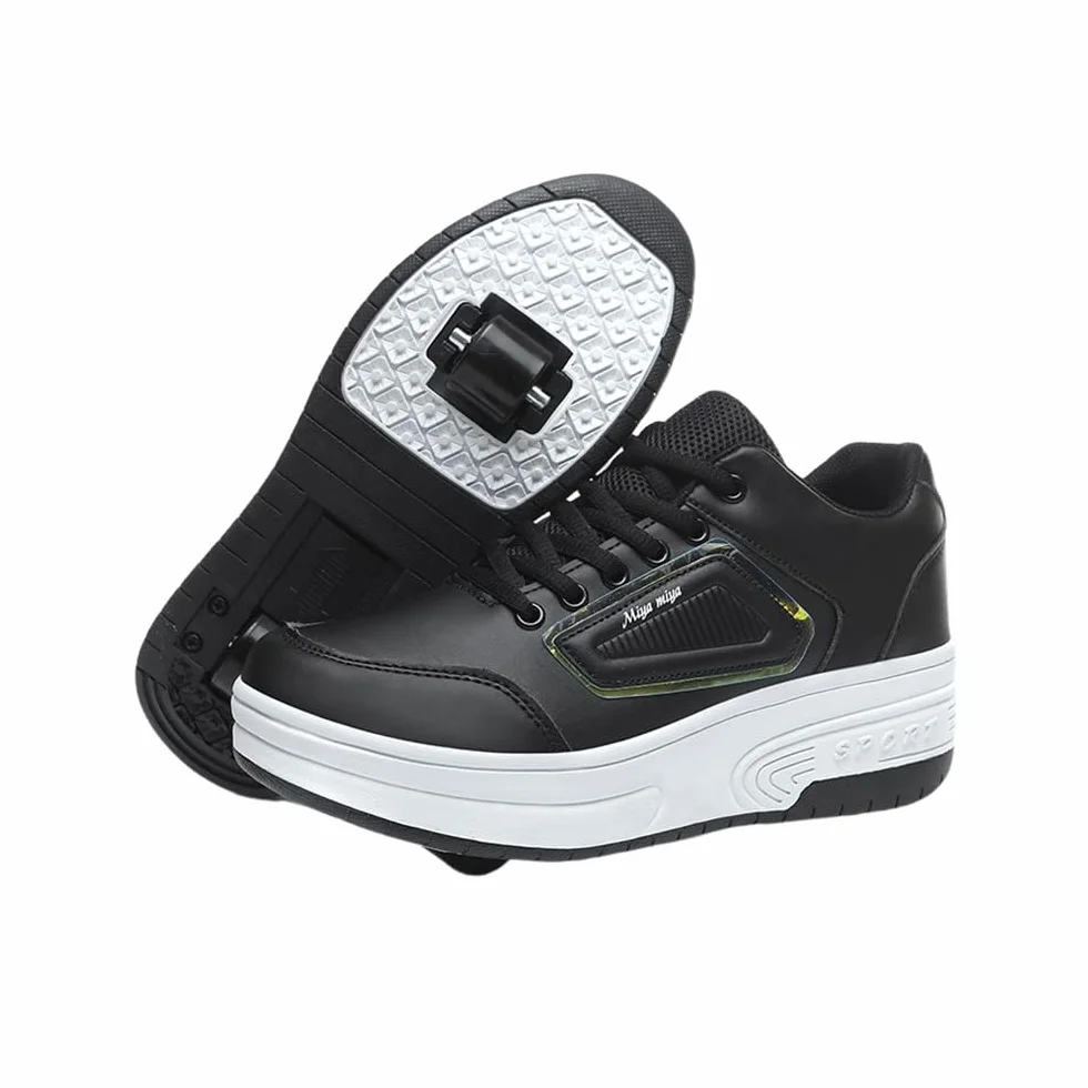Hixingo Zapatillas con Ruedas 2 en 1 para Niño Niña, Zapatos Patines Calzado Multifuncionales