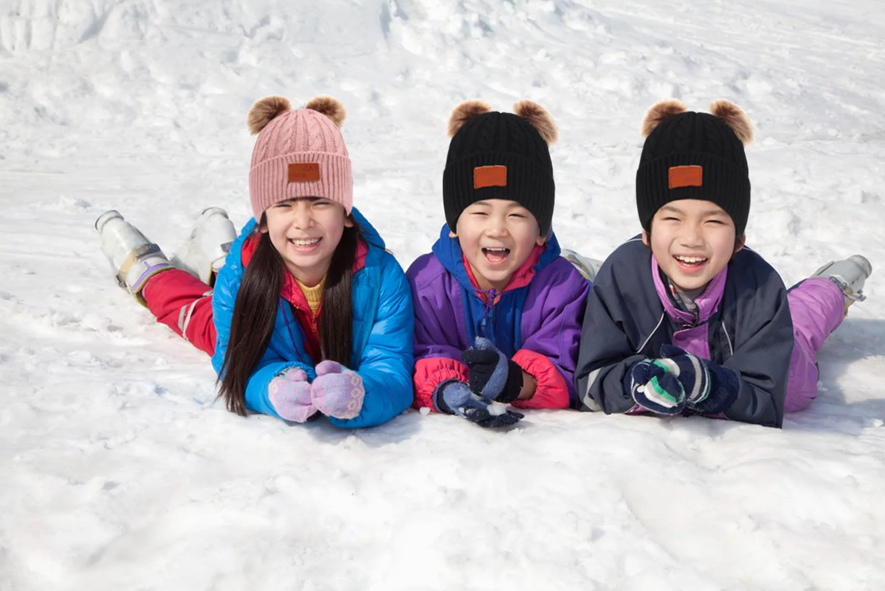 Set de Bufanda Gorro y Guantes para Niño 2-6 Años, Conjunto Invierno Lana Polar