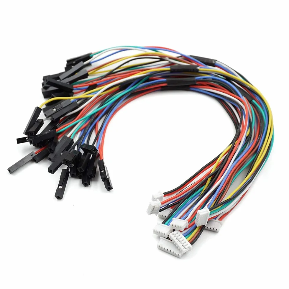 Cable Adaptador Dupont de Paso de 1,25mm a 2,54mm, 9 Uds., Compatible con Molex PicoBlade para Controlador de Vuelo Pixhawk, Dron RC de 2 Pines a 8P