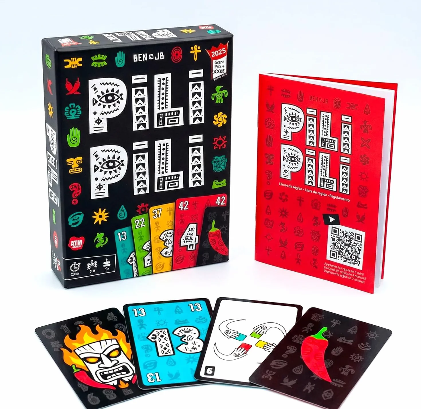 PILI PILI - Juego de Mesa Rápido y Estratégico | para Familia y Amigos - 2 a 8 Jugadores - Ganador del Gran Premio del Juguete 2025 - Regalo Original