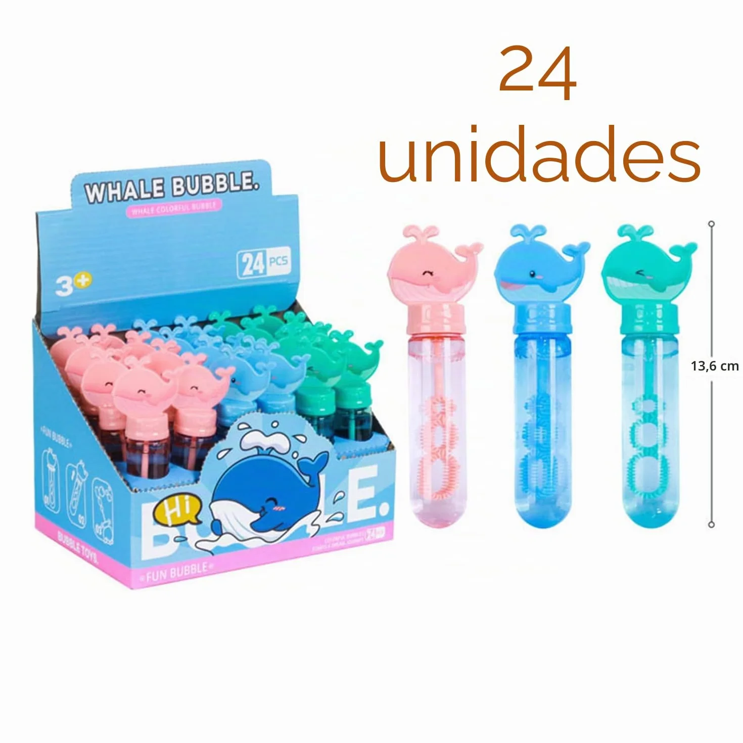 Juego de Burbujas de jabón para niños,24 Piezas Mini pompas de jabón,Barra para niños,pompas de jabón para Bodas,Regalos de Burbujas,Burbujas Coloridas,Juego de Burbujas de jabón