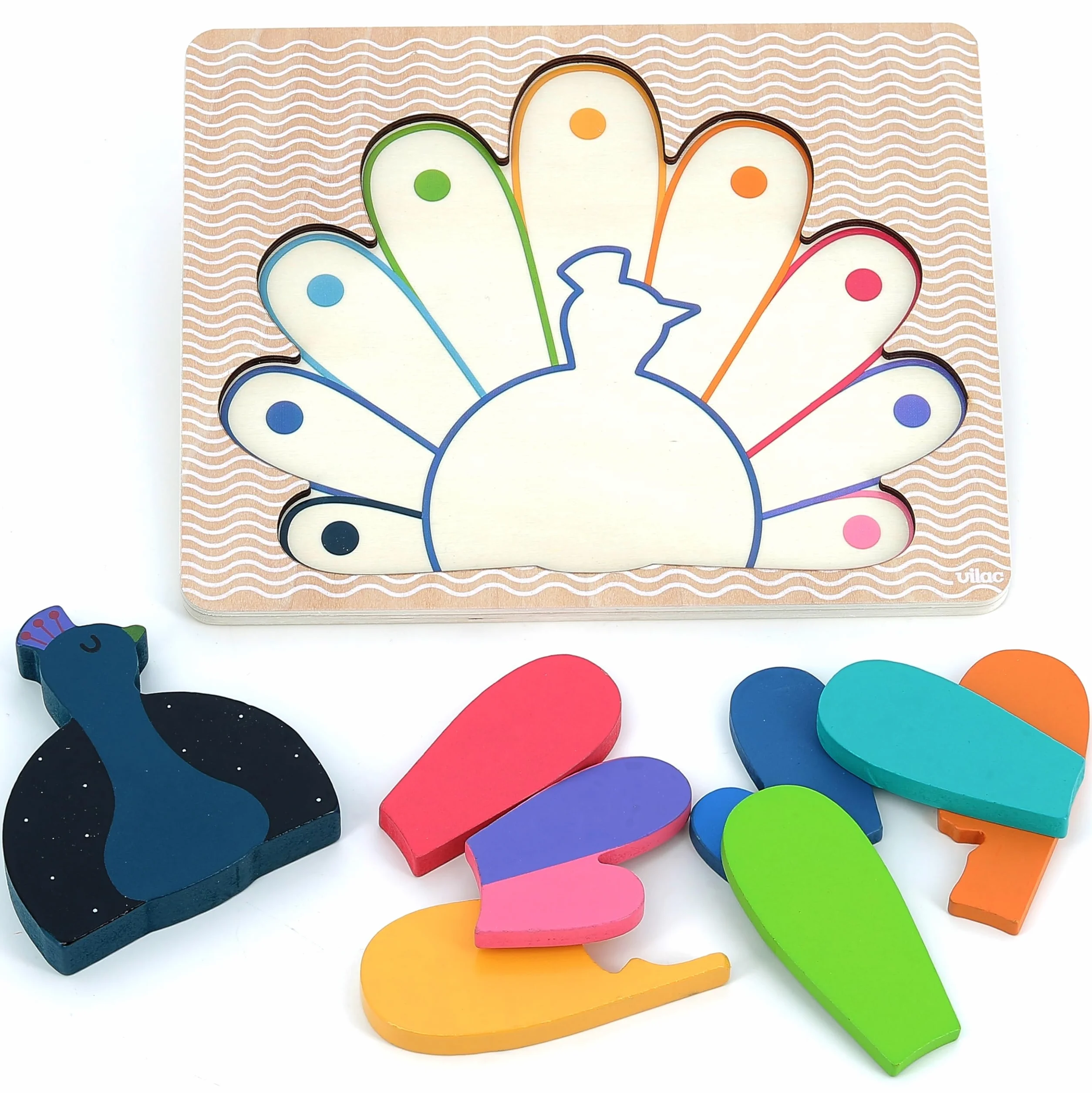Nattou Animales Rompecabezas Multicolor Grand Vilac VIL7413