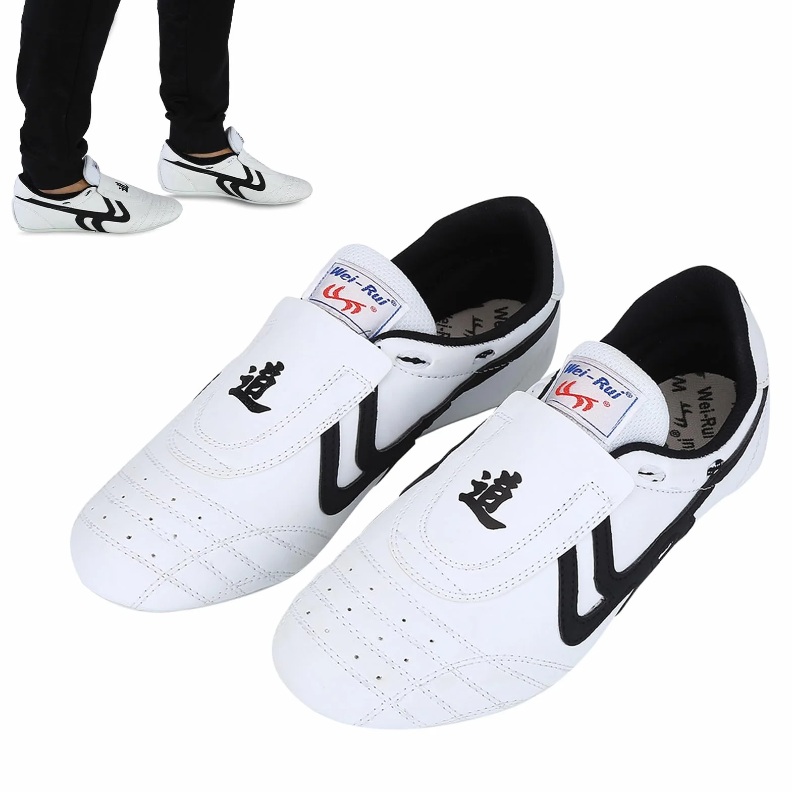 Zapatos de Artes Marciales Taekwondo Boxing Kung Fu Transpirables Ligeros No Deslizantes