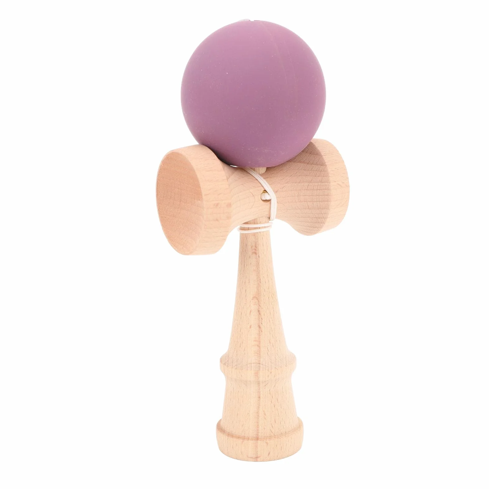 Eujgoov Kendama de Beech Madera, con Cuerda para Juegos Grupales Fiestas de Cumpleaños (Morado)