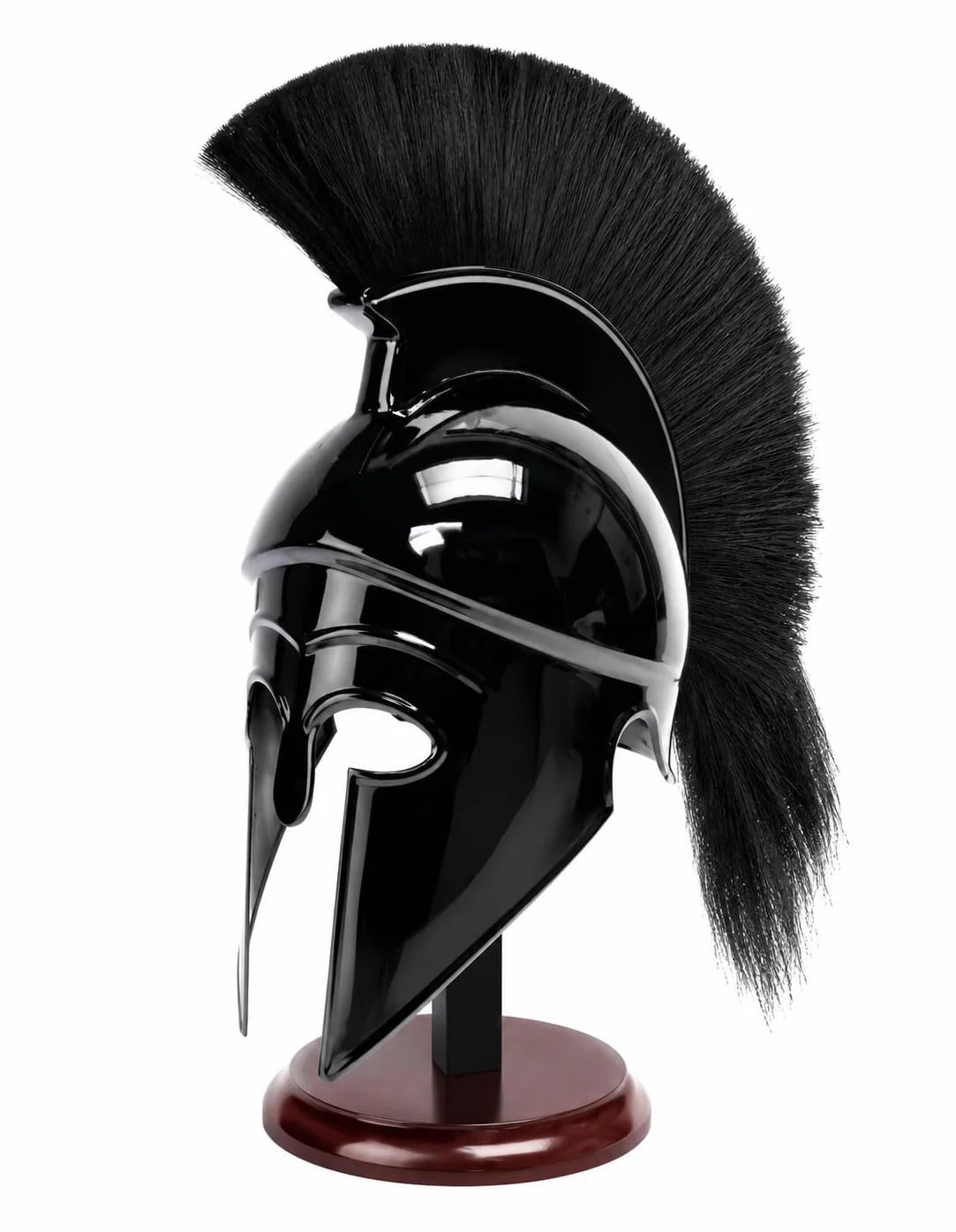 THORINSTRUMENTS Casco griego corintio, casco antiguo medieval armadura caballero espartano réplica casco con soporte libre