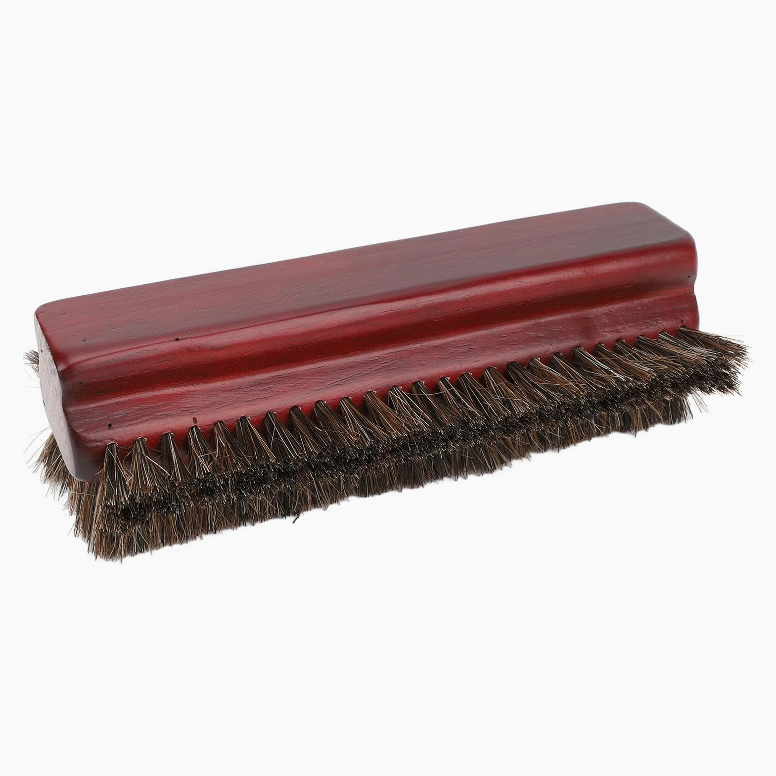 Cepillo para Mesa de Billar, Limpiador de Billar de 3 Caras de Madera de Primera Calidad, Pelo de Caballo Burdeos para Entusiastas