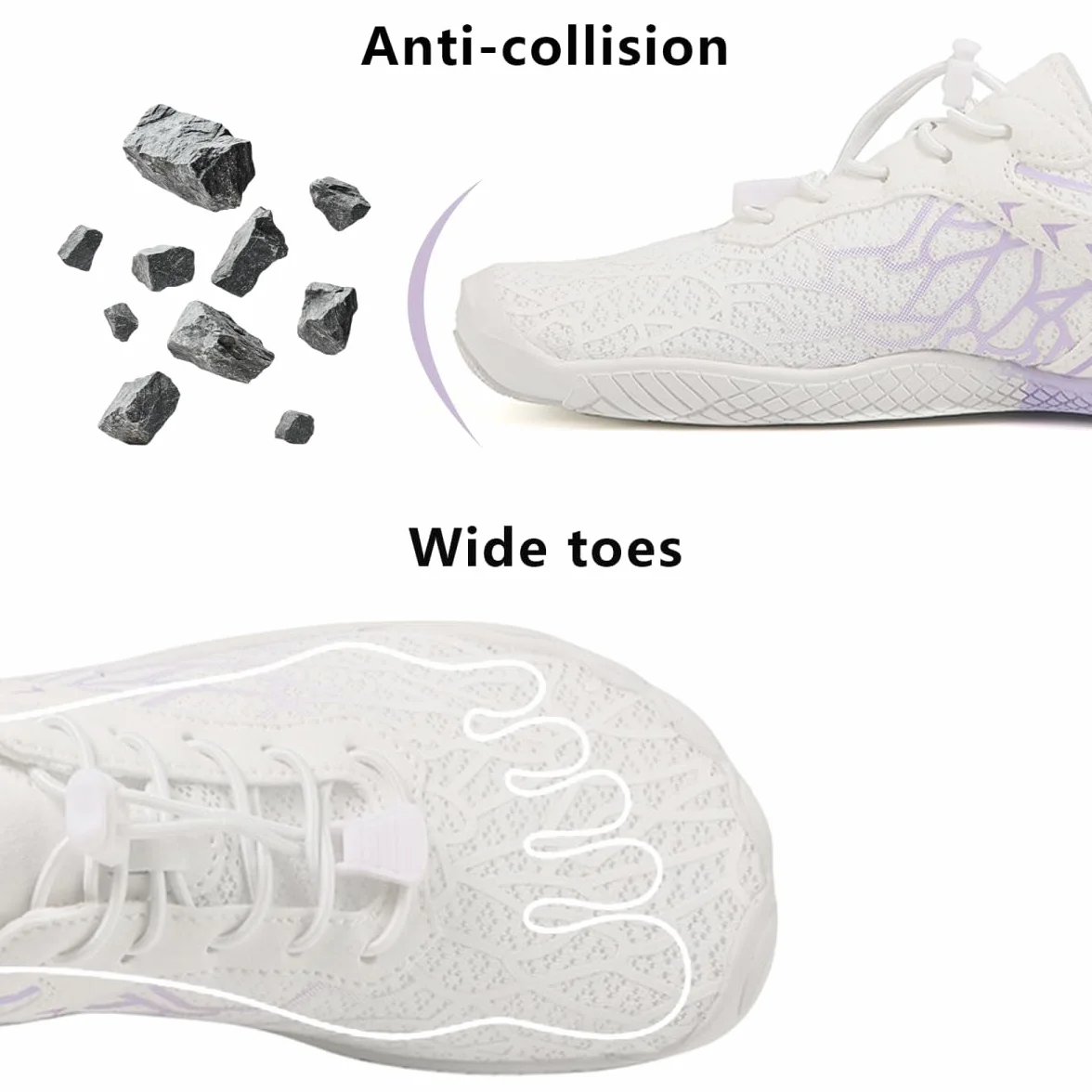 Zapatos de Agua Secado Rápido Calzado Descalzos Barefoot Transpirable Piscina Playa