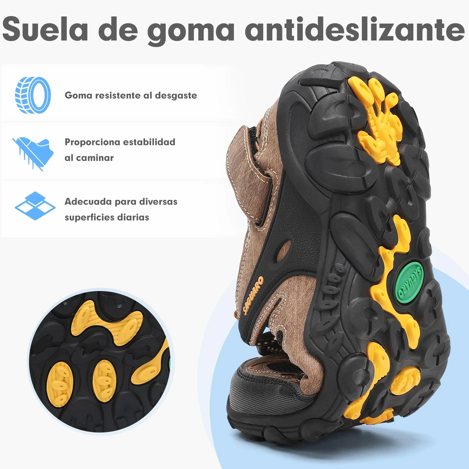 SAGUARO Sandalias de Trekking Hombre Mujer Cómodas Transpirables Deporte Sandallias Al Aire Libre