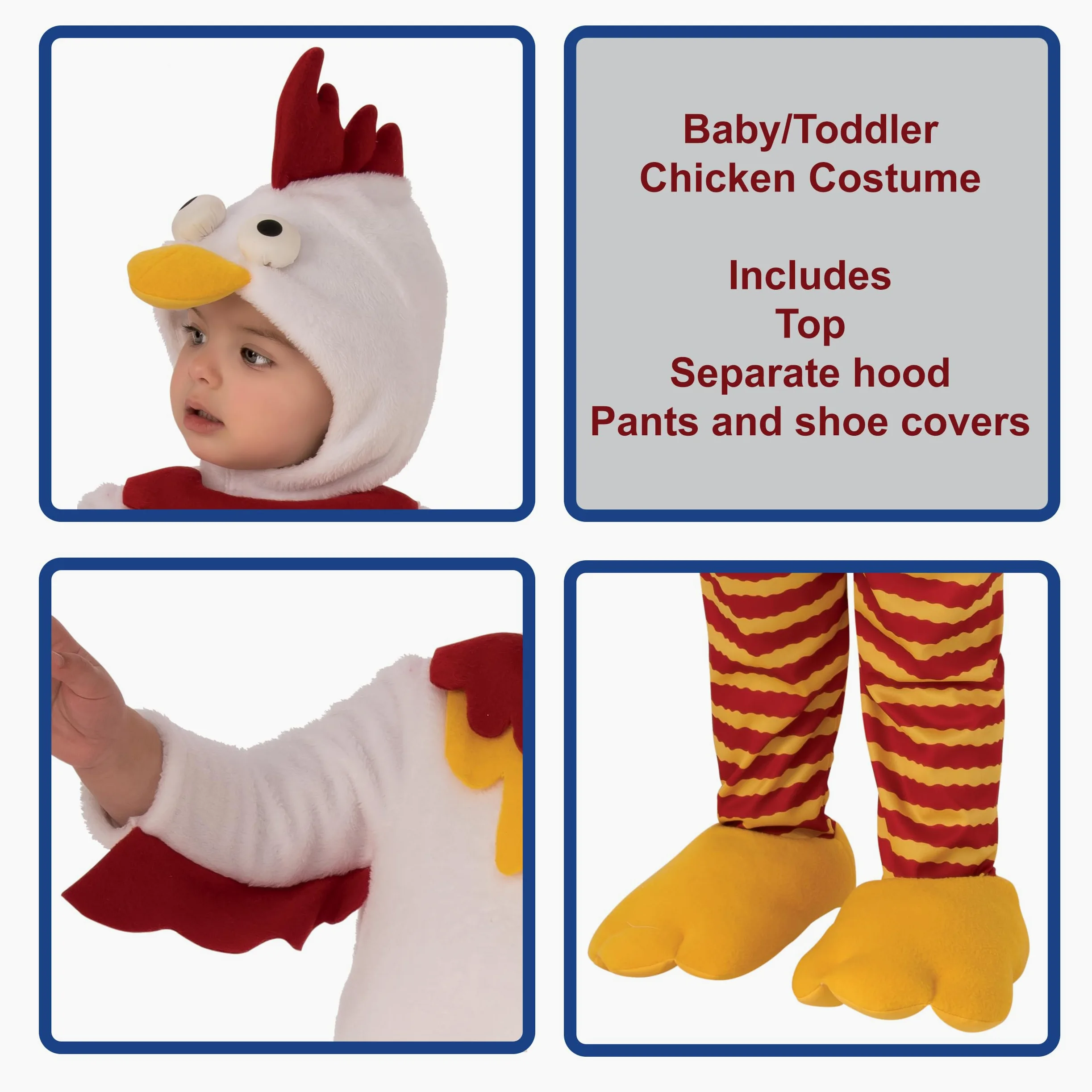 Rubie's - Disfraz de pollo Little Cuties de la colección Opus para bebés y niños pequeños