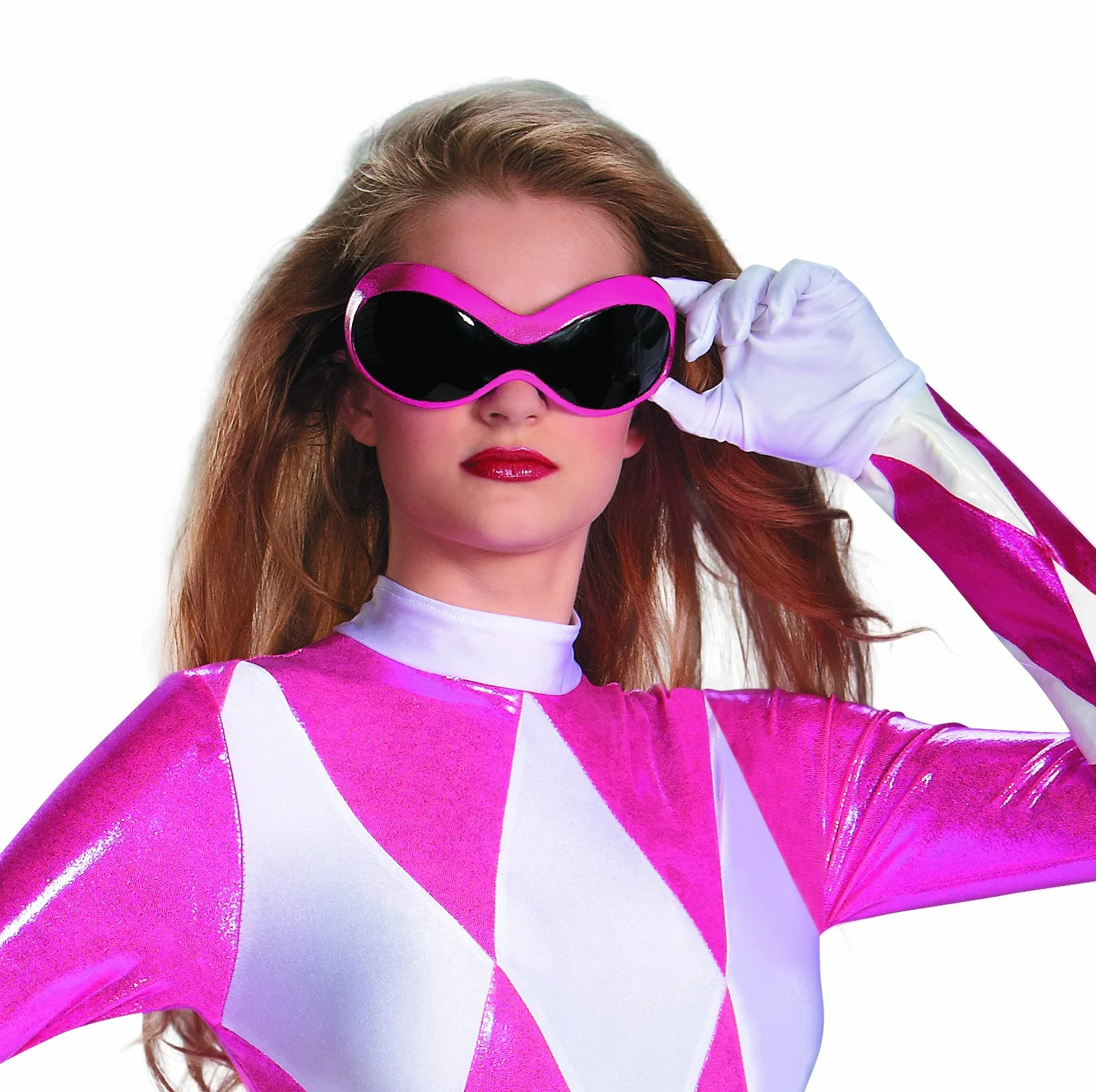 Disguise Costumes Disfraz de Mighty Morphin Power Rangers Pink Ranger Sassy para mujer, Rosa/blanco, S