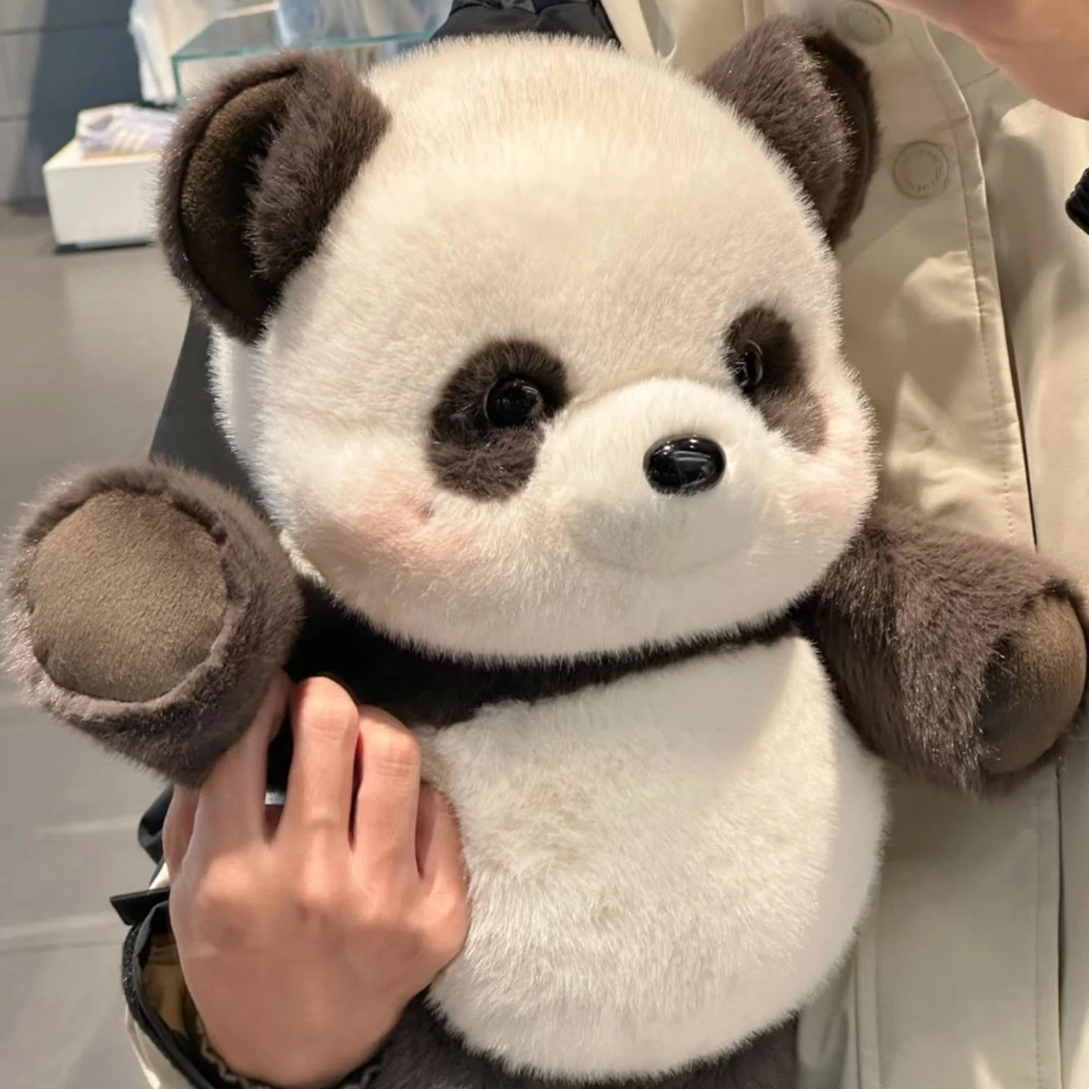 Peluche De Panda Corredor, Lindo Peluche De Panda Corredor, Peluches Interactivo De Pandas Patas Que Se Mueven, Aliviar El Estrés S-uave Peluches De Pandas Corredors Almohada, Para Niños Adultos
