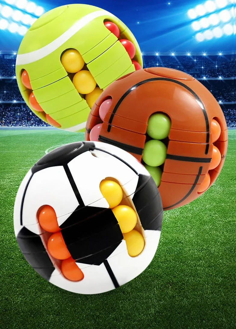 Juguetes de pelota deportiva de rompecabezas - Rompecabezas 3D y juegos de acertijos para niños y adultos, juguetes sensoriales de regalo, cuentas mágicas de inteligencia de 6,35 cm, alivio del estrés