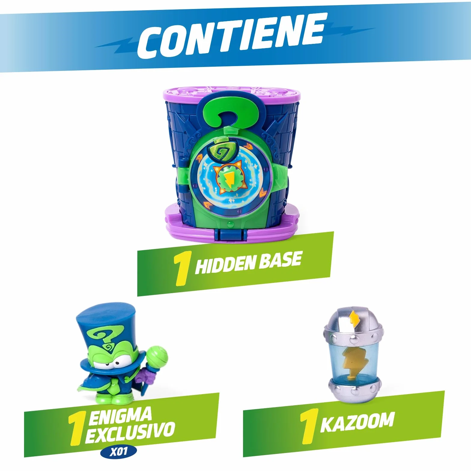 SUPERTHINGS KAZOOM Power Hidden Base Enigma - Guarida de Enigma Serie TV