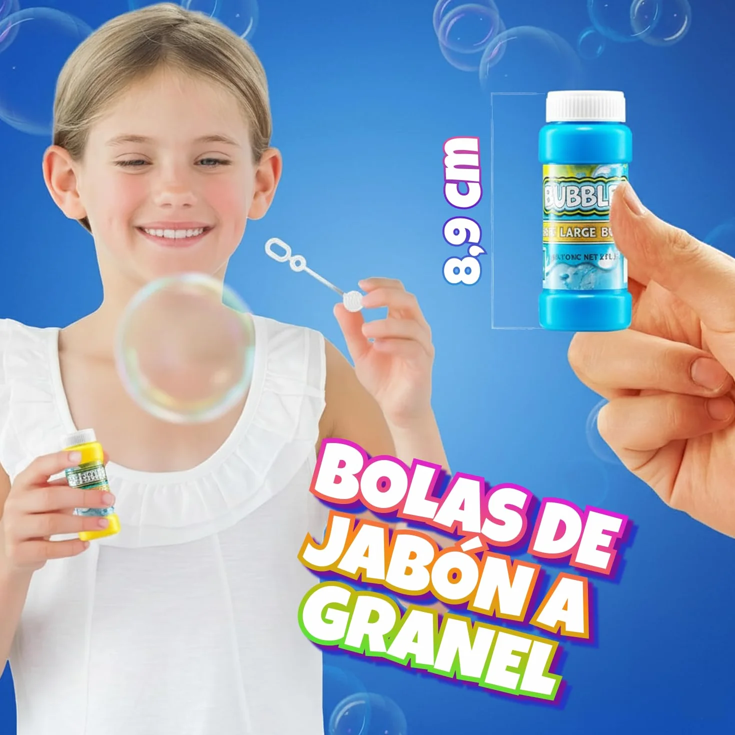 Burbujas de Fiesta para niños – Paquete de 24, 59,1 ml con varitas, Colores neón Surtidos para Juegos al Aire Libre, Fiestas de cumpleaños y Bolsas de Regalos