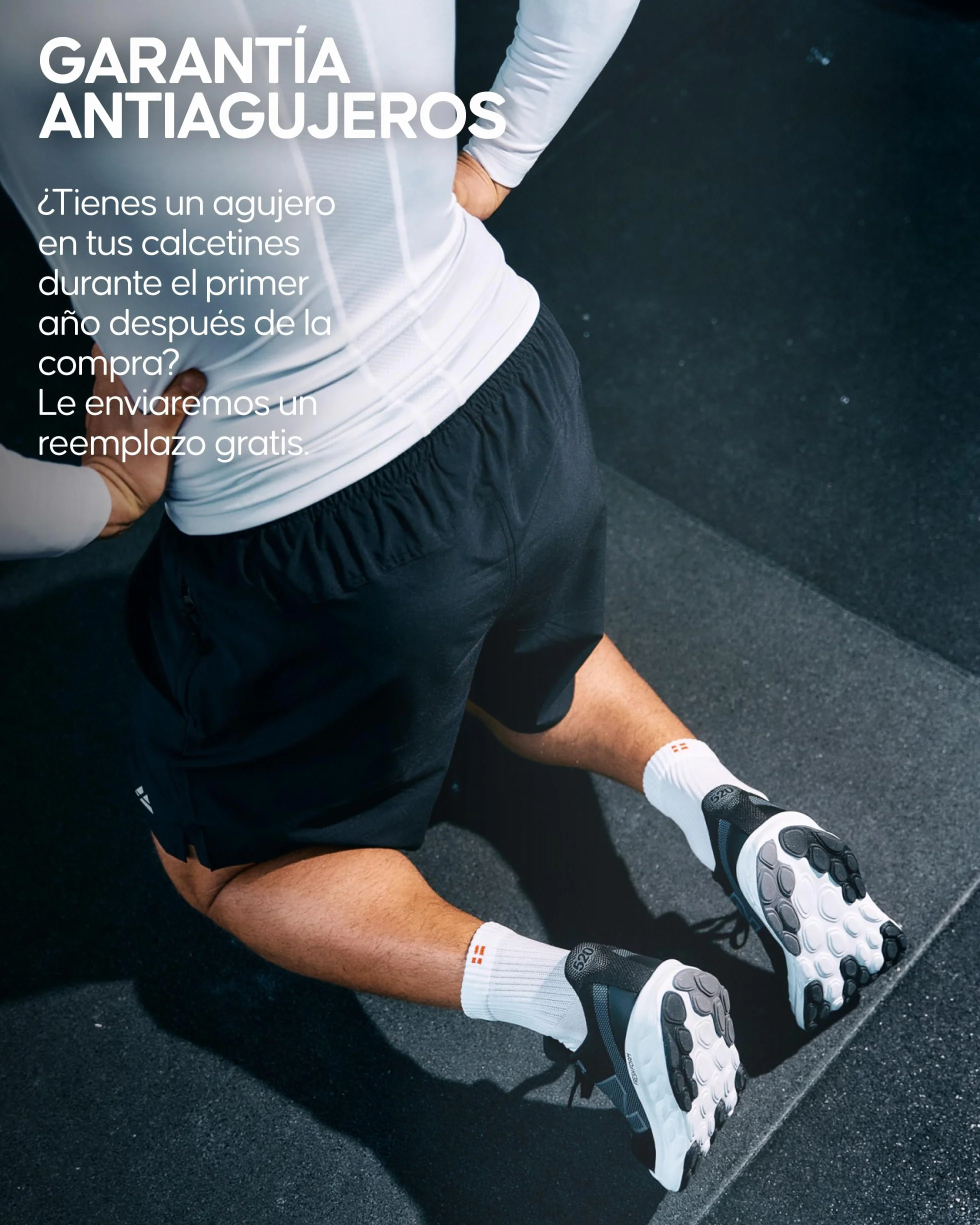 DANISH ENDURANCE Calcetines de Running Unisex Antideslizantes Antiampollas 3 Pack