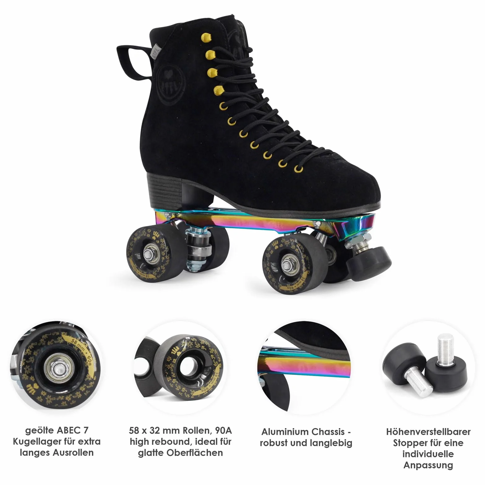 BTFL Patines para Mujeres Patinaje Danza Pro Scarlett Tony Retro