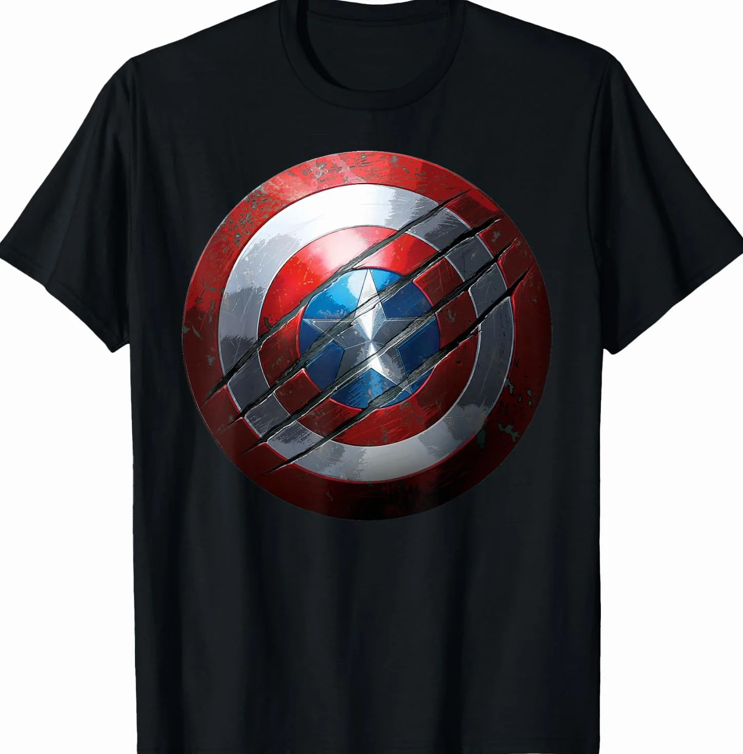 Marvel Camiseta Escudo del Capitán América Pinza de Black Panther