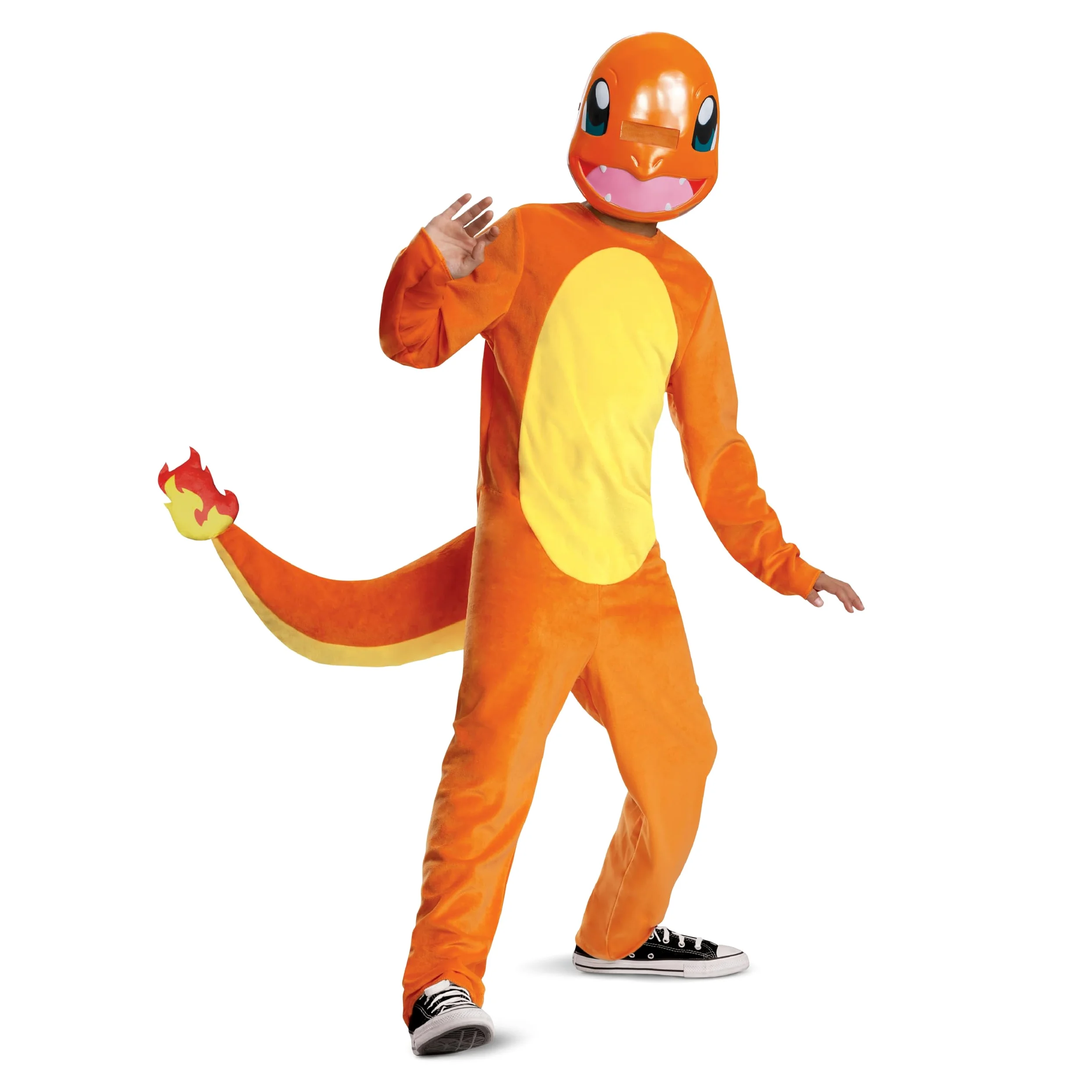 Disguise Disfraz de Charmander para niños, disfraz oficial de Pokemon Deluxe con tocado
