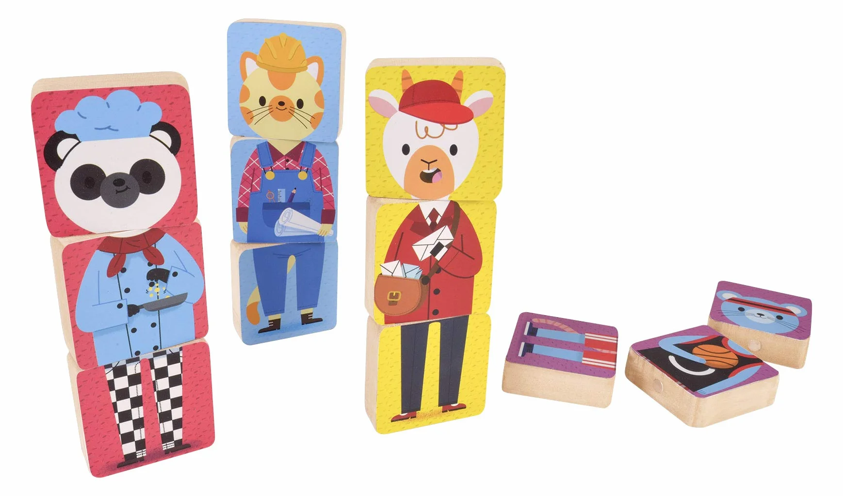 Fiesta- Mix and match magnetic animals, Multicolor (T2926) , color/modelo surtido