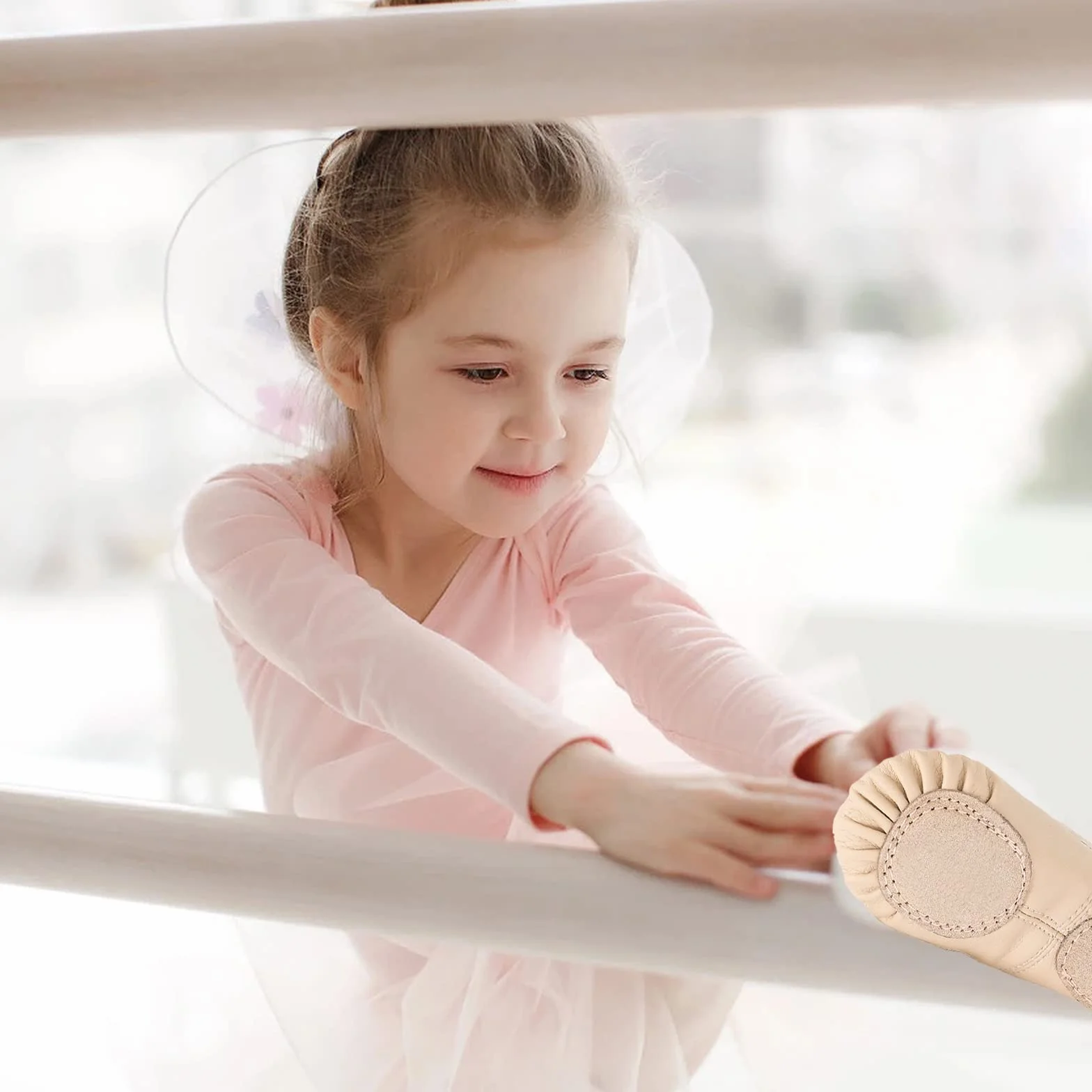 Zapatillas de Ballet Niñas Cuero Tamaño 20-40