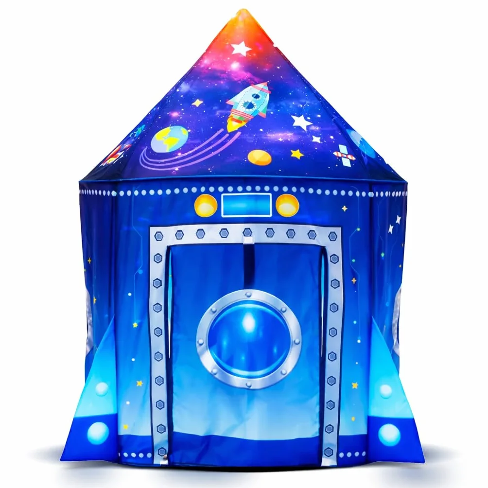 Tienda campaña Infantil - Casitas Infantiles - Tipi - Casita Infantil Exterior - Juguete para niños 3,4,5,6,7 años - Juego Infantil - Casitas Tela - Regalo de cumpleaños - (Azul)