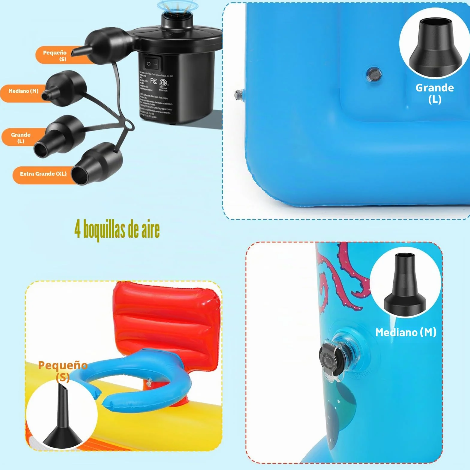 Castillo Hinchable para niños de 3 a 6 años, pequeña casa de Juegos Hinchable de PVC con cojín para Saltar, Piscina de Bolas extraíble, Canasta de Baloncesto y Juego de Saltar, Incluye Bomba de Aire