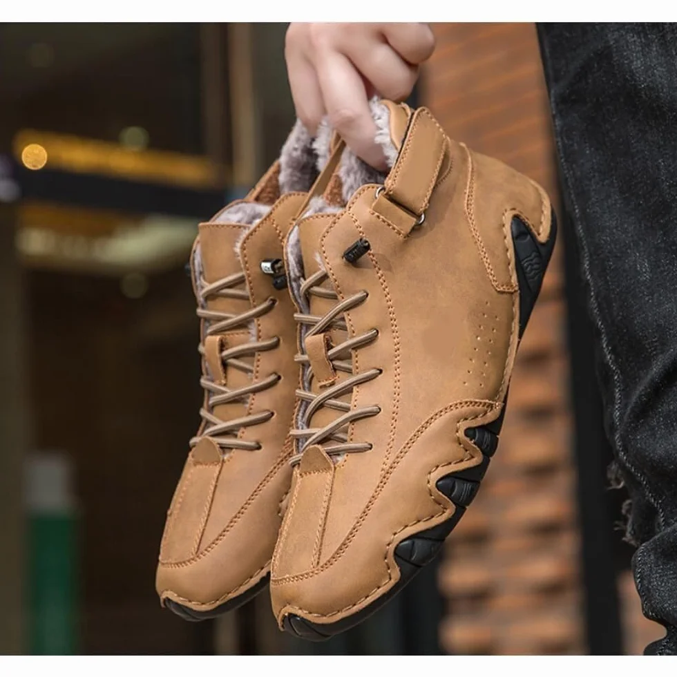 Zapatos ortopédicos de invierno impermeables con soporte de arco para hombres y mujeres