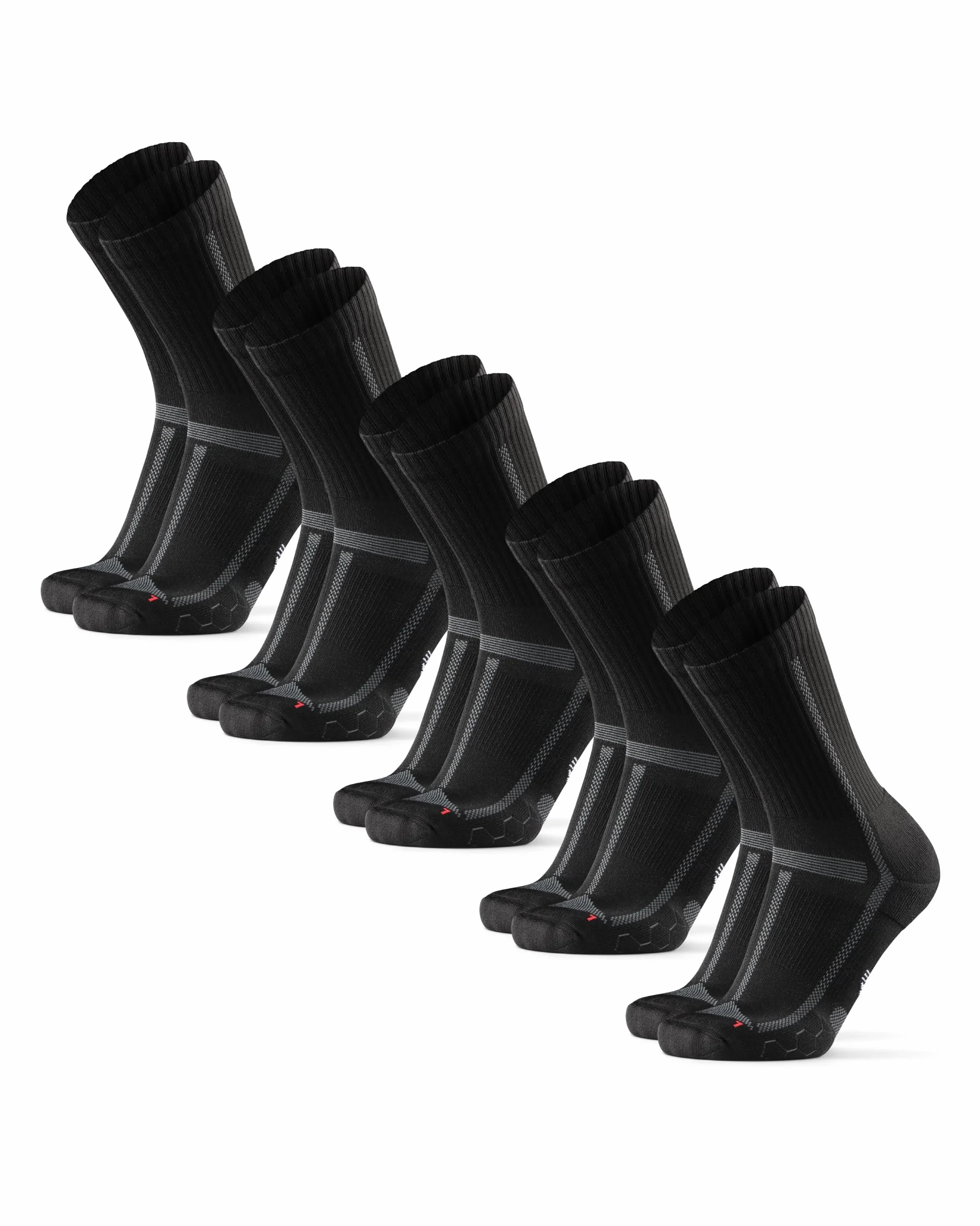 DANISH ENDURANCE Calcetines Running Altos Anti Rozaduras para Correr Largas Distancias Hombre Mujer 3 Pack