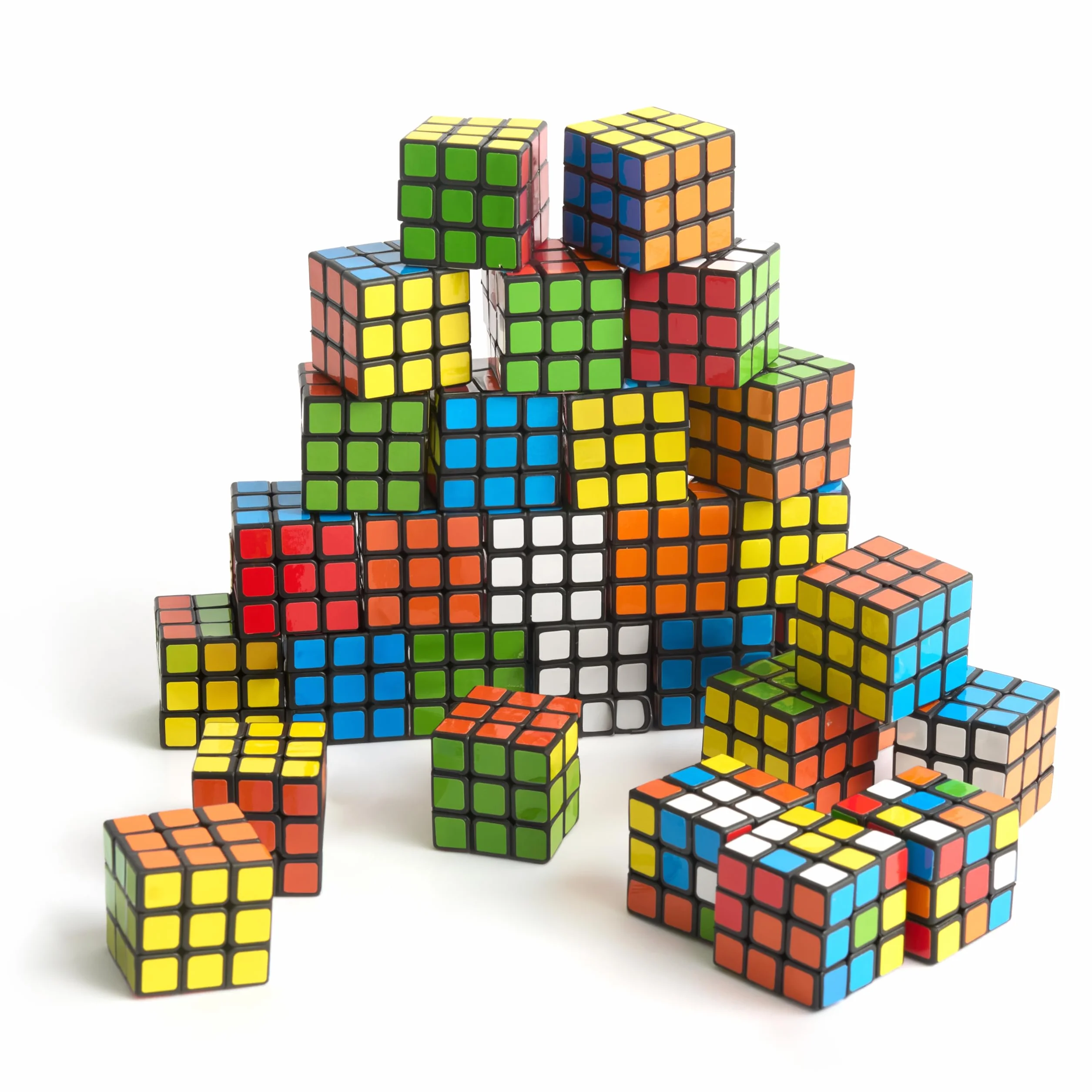 THE TWIDDLERS - 30 Mini Rompecabezas Speed Cube Fidget Toys, 3x3 Mini Juegos para Llenar Bolsas de Fiesta para Niños, Rompecabezas Multipack Premios para Aulas - 3cm