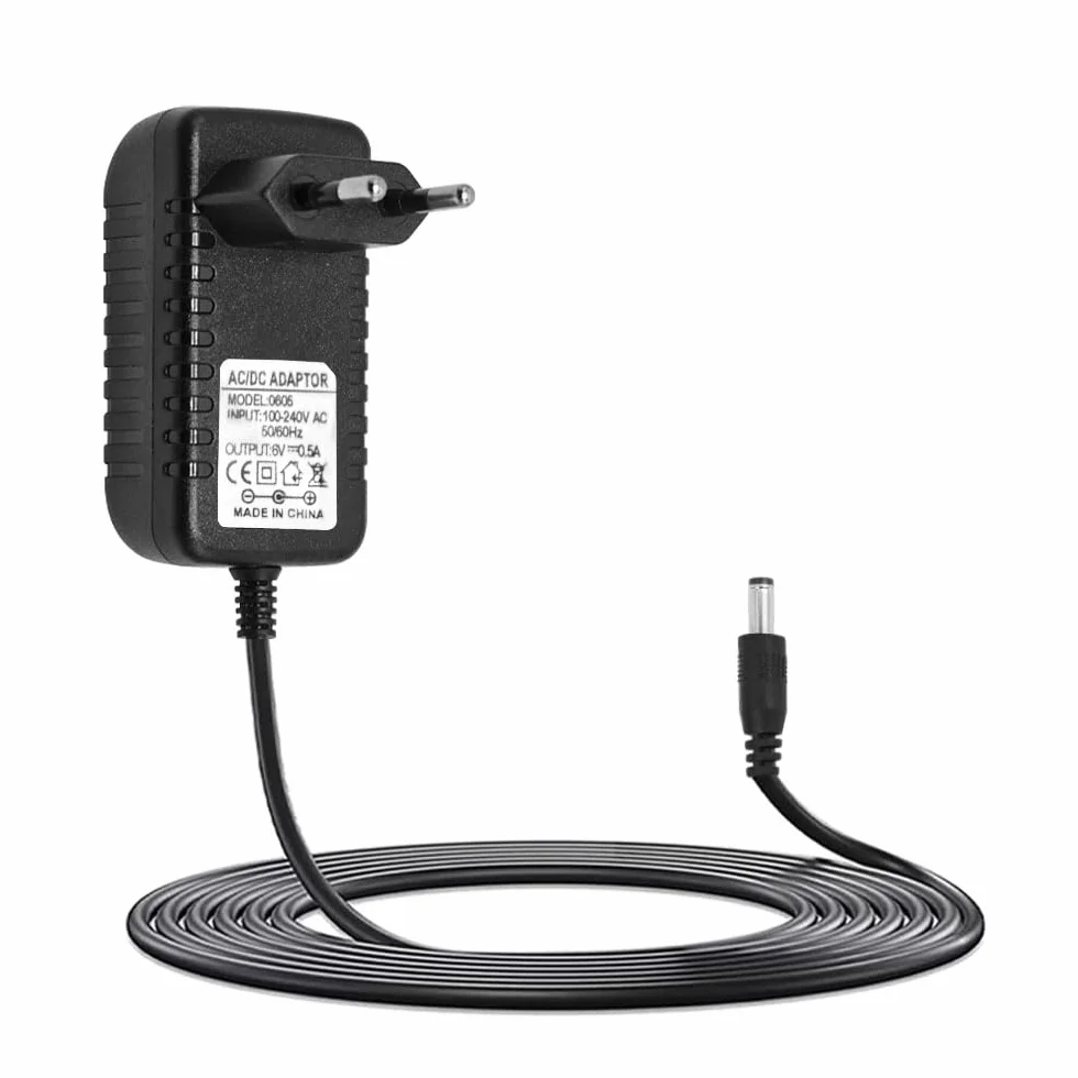 Cable de carga de 6 V 0,5 A, cargador de 500 mA para niños coches eléctricos, motocicletas eléctricas, motocicletas infantiles, coches deslizantes, quads, coches deportivos y otros