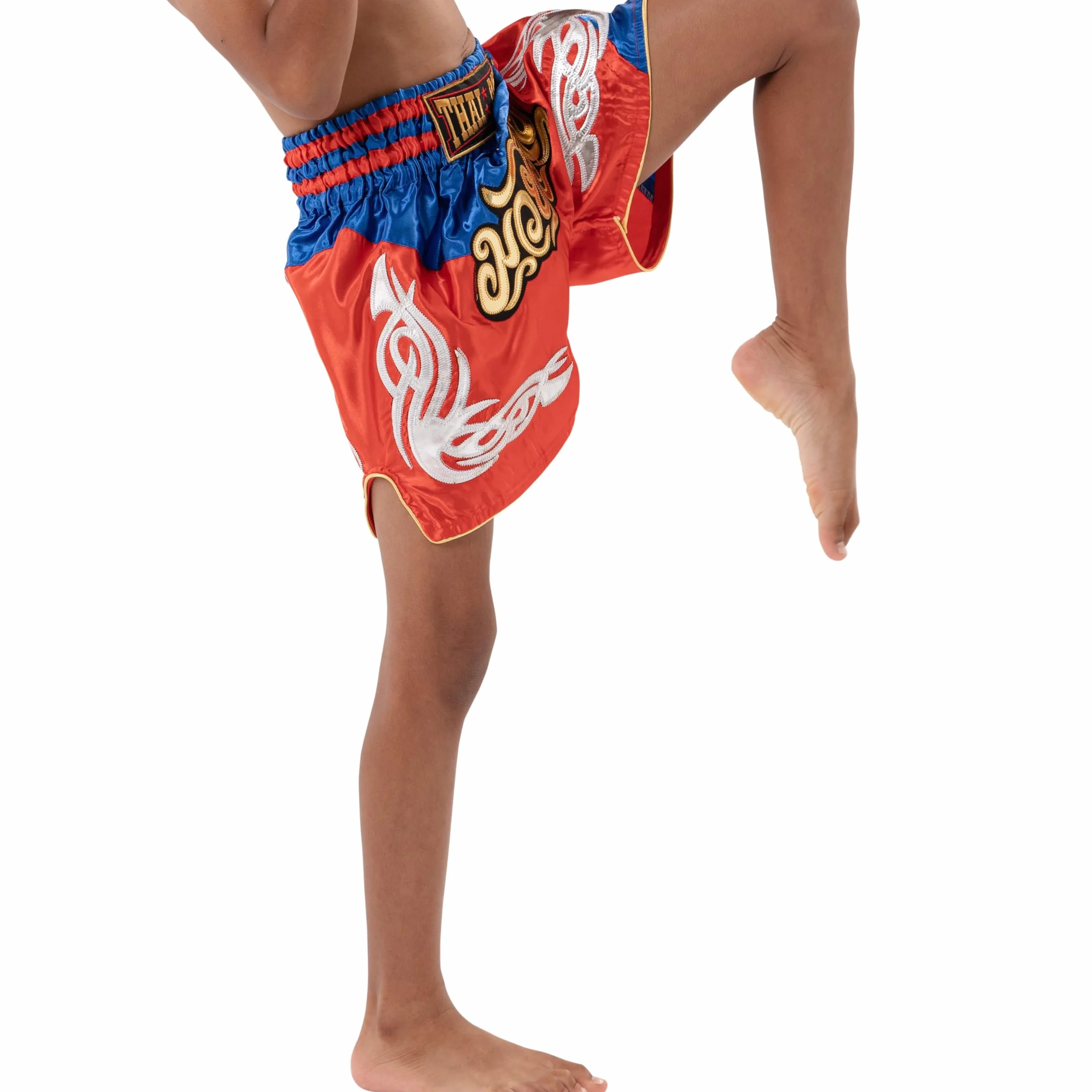 Pantalones Cortos de Muay Thai para Niños Boxeo Kickboxing MMA 2-12 Años