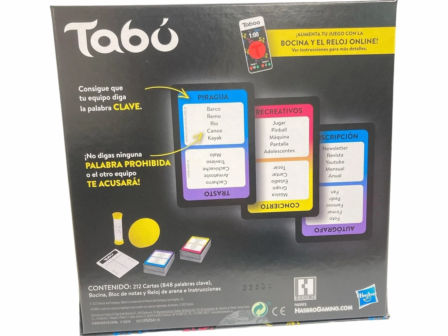 Hasbro Gaming Juego Tabú Clásico - Juego de Adivinar Palabras para Adolescentes y Adultos a Partir de 13 Años- Juego de Mesa para Fiestas de Amigos de 4 o más Jugadores