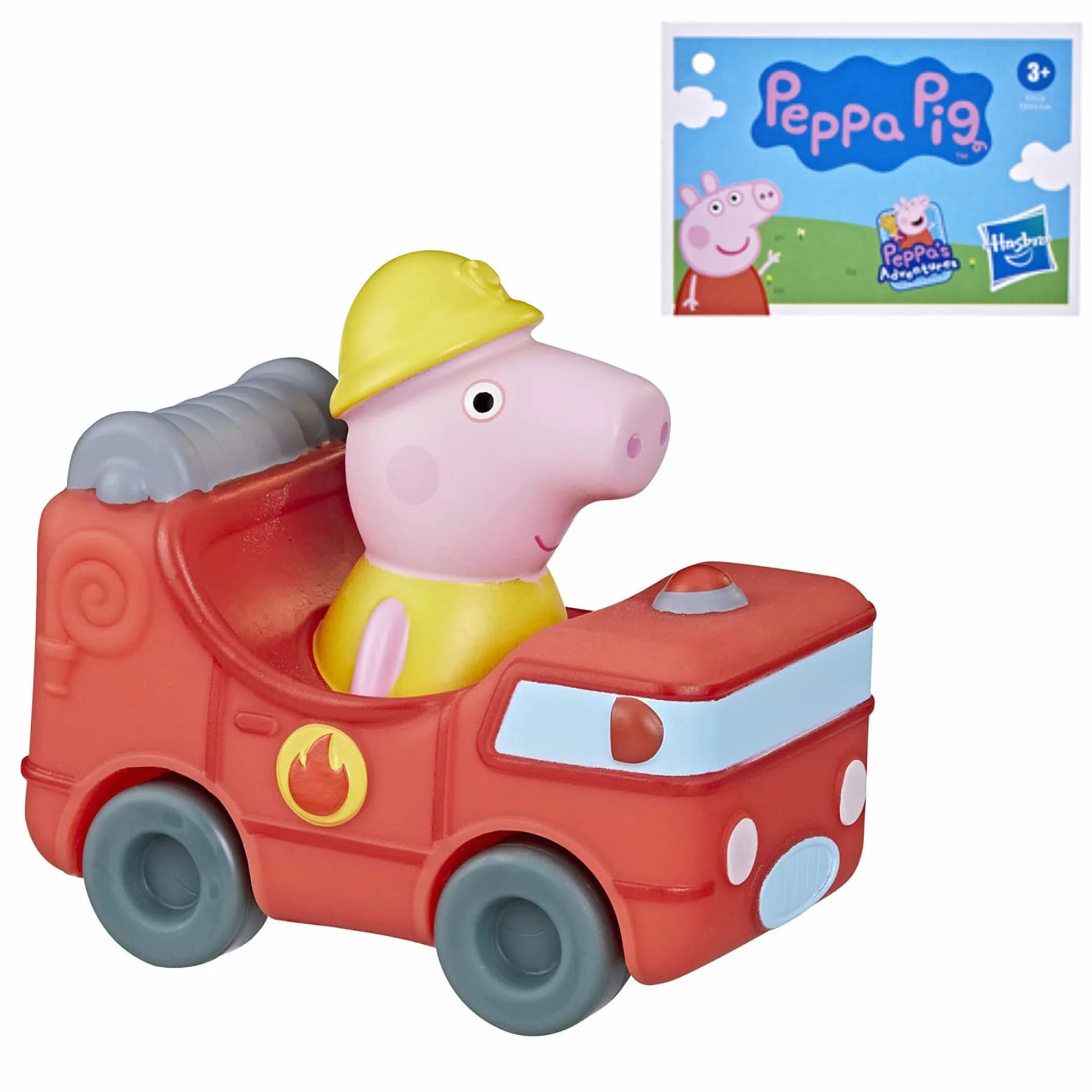 Toptoys2u Bargain Bundles Peppa Pig - Juego de vehículos de juego de personajes Little Buggies - Ambulancia Suzy Sheep, coche de policía Freddy Fox y camión de bomberos Mummy Pig - Juego de 3
