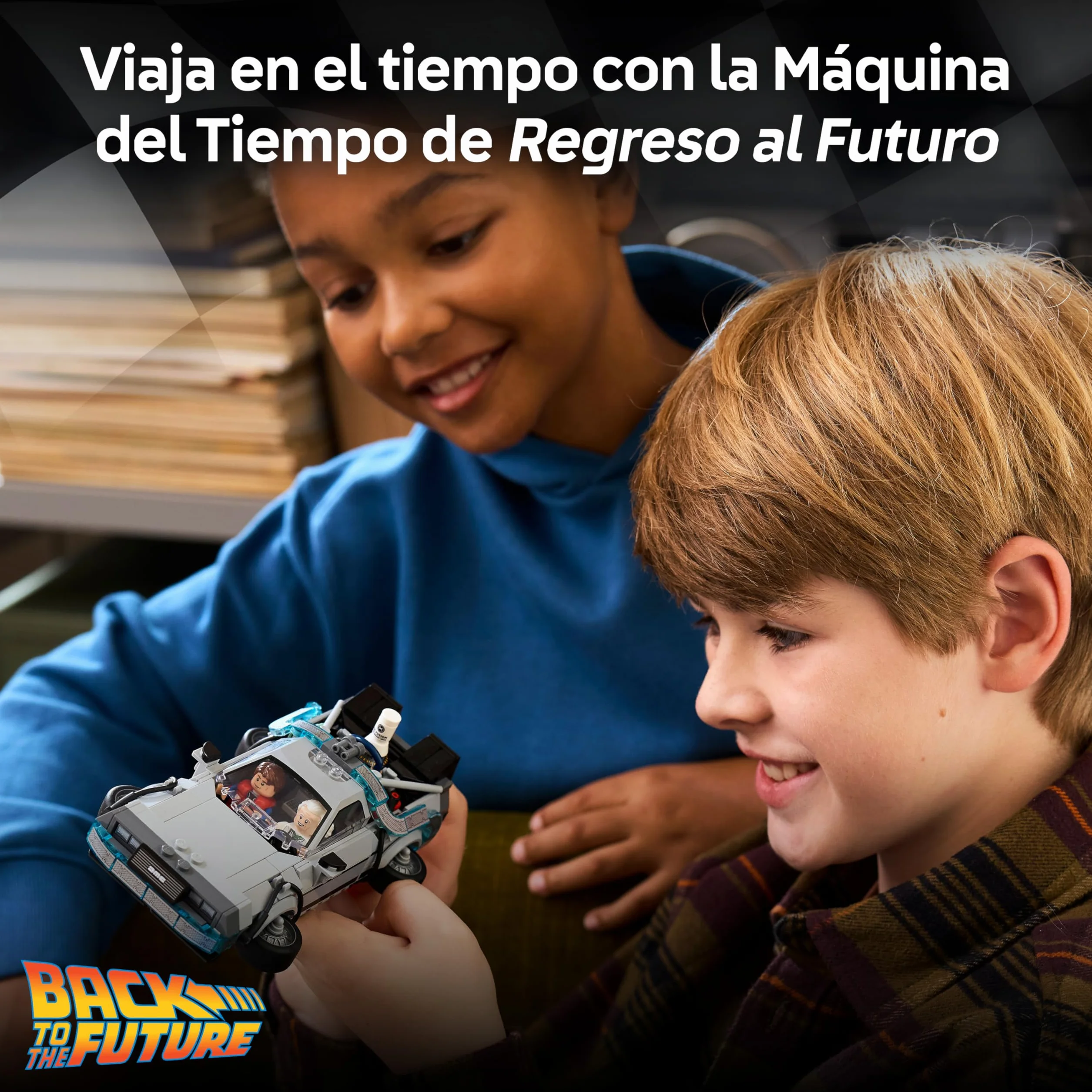 LEGO Speed Champions Máquina del Tiempo de Regreso al Futuro - Maqueta de Coche de Juguete con Minifiguras de Marty McFly y Doc Brown - Regalo para Niños y Niñas de 9+ Años y Fans de la Película 77256