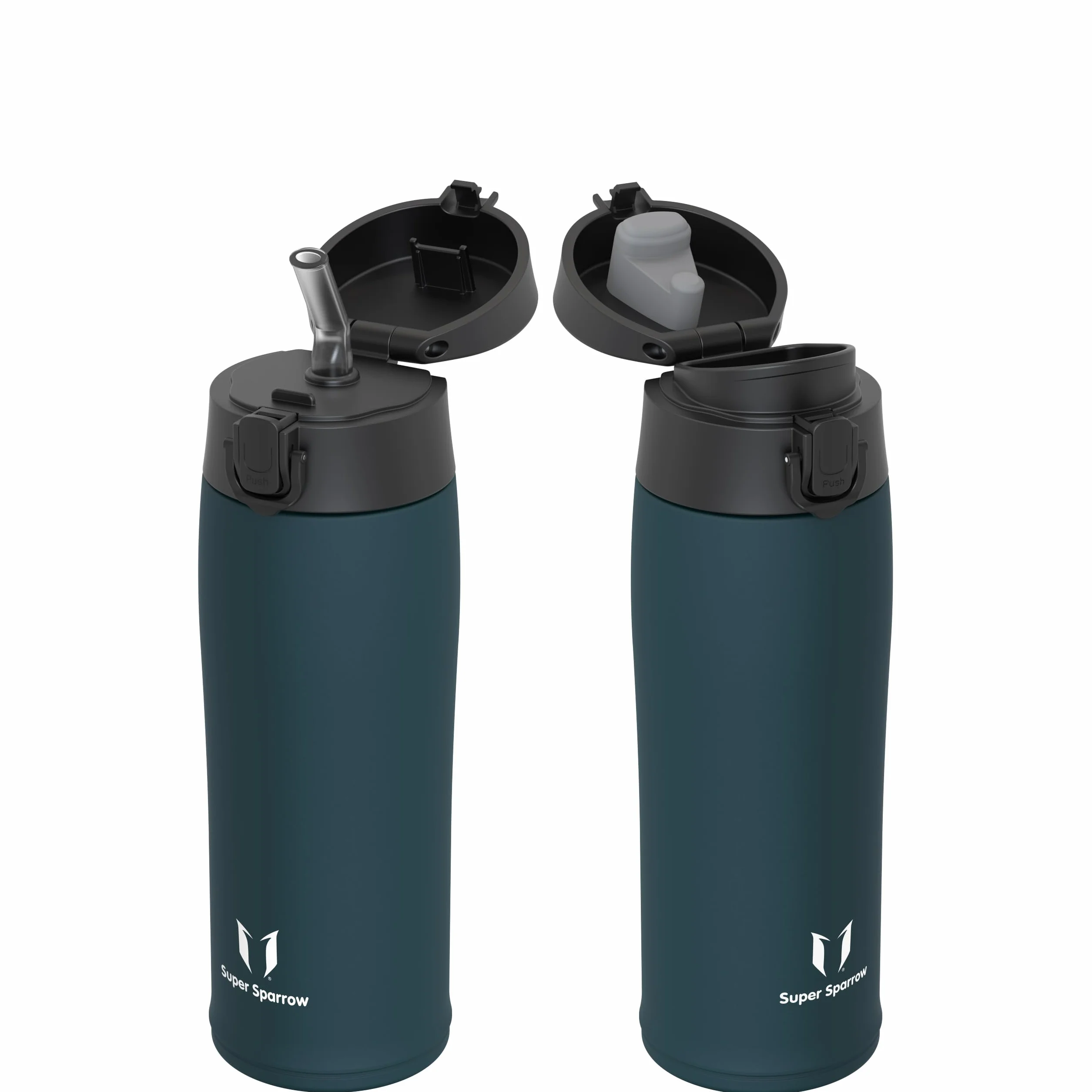 Super Sparrow Botella Agua Acero Inoxidable Termica 350ml 500ml 750ml 950ml Sin BPA con 2 Tapas