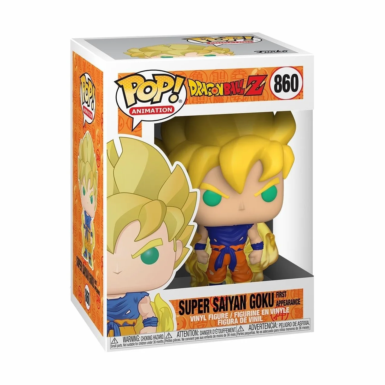 Funko Pop! Animation: Dragon Ball Z S8-Super Saiyan Goku - (First Appearance) Dragonball SS - Figura de Vinilo Coleccionable - Idea de Regalo - Mercancia Oficial - Juguetes para Niños y Adultos