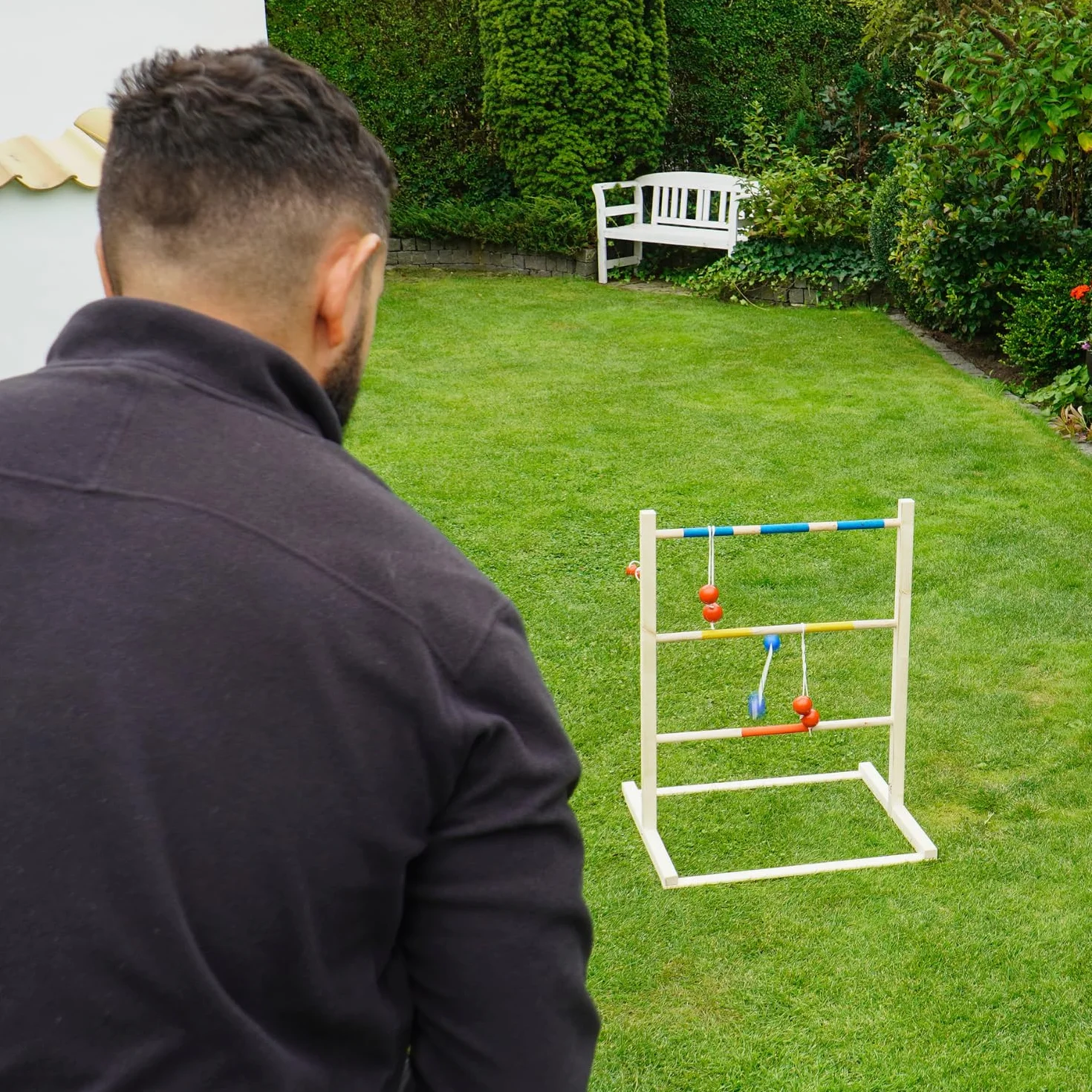 Play>it® Escalera de Golf en Madera con 6 Bolas