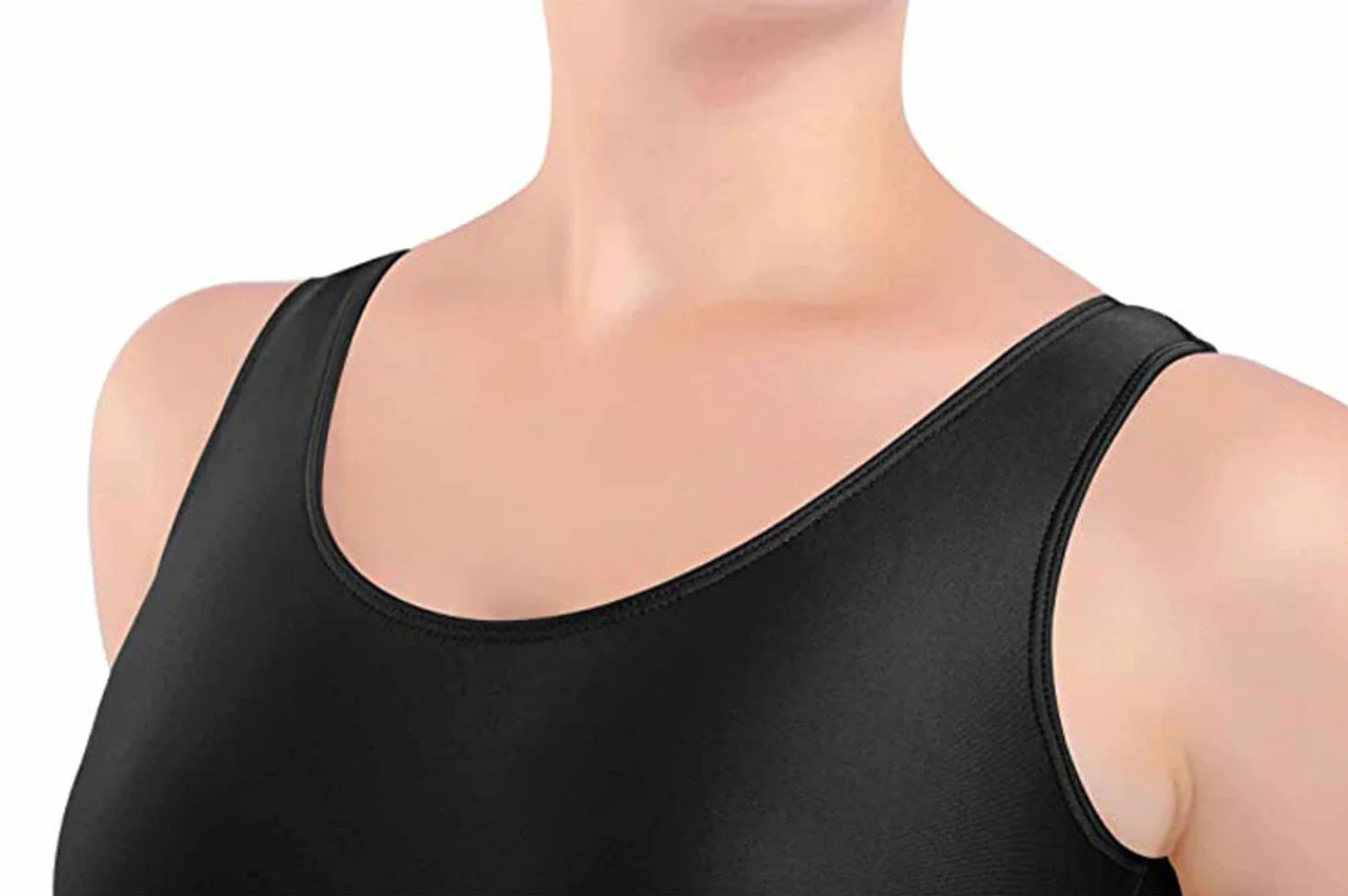 Carnavalife Leotardo Clásico Mujer Cuello Redondo sin Mangas con Correa Ancha para Ballet Danza Gimnasia