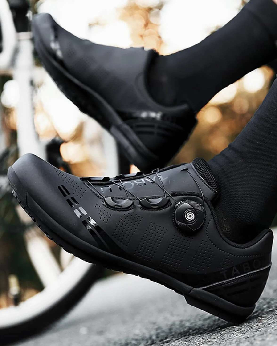 Hixingo Zapatos de Ciclismo Carretera y Montaña Goma Suela sin Bloqueo 36-47 EU