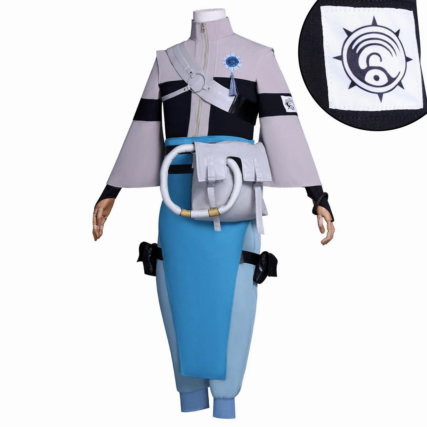 Anime Personaje Zanka Nijiku Disfraz de Cosplay Rudo Shuaburekku Juego de Rol Uniforme Conjunto Completo Halloween Carnaval Fiesta Traje de Vestir con Peluca para Hombres