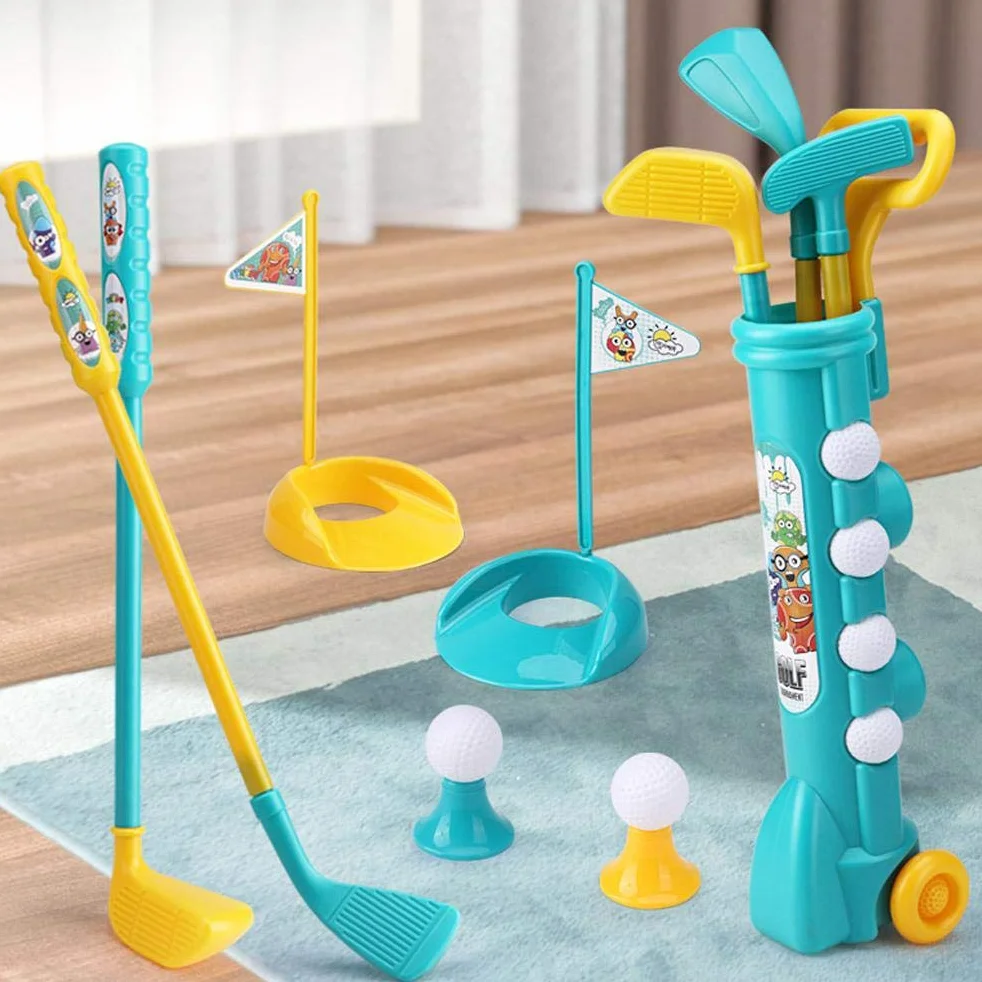 Juguetes de para Niños Juguetes al aire libre Juego de Clubes de Golf, Mini Golf, Juguetes Deportivos para Niños Pequeños