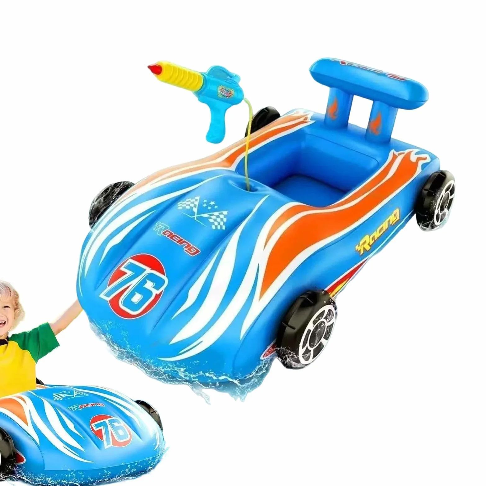 Flotador de Coche para Piscina Juguete inflable acuático | Juguetes de Guerra con Agua Para días de juego, lago, camping, jardín, de cumpleaños, patio trasero