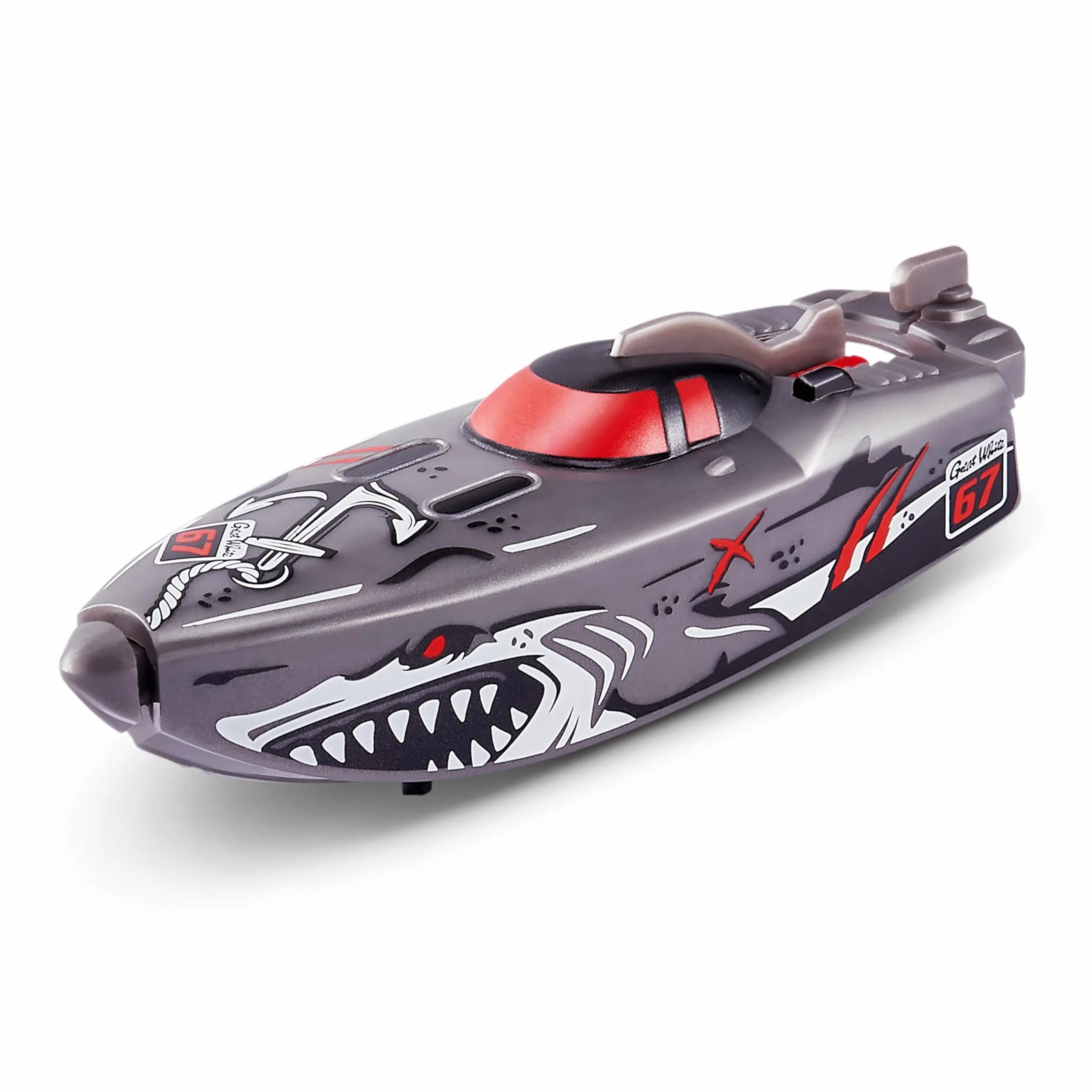 ZURU Robo Alive Robo Boats, White Shark & Dino Shark Boat, 2 Pack, (Amazon Exclusive)