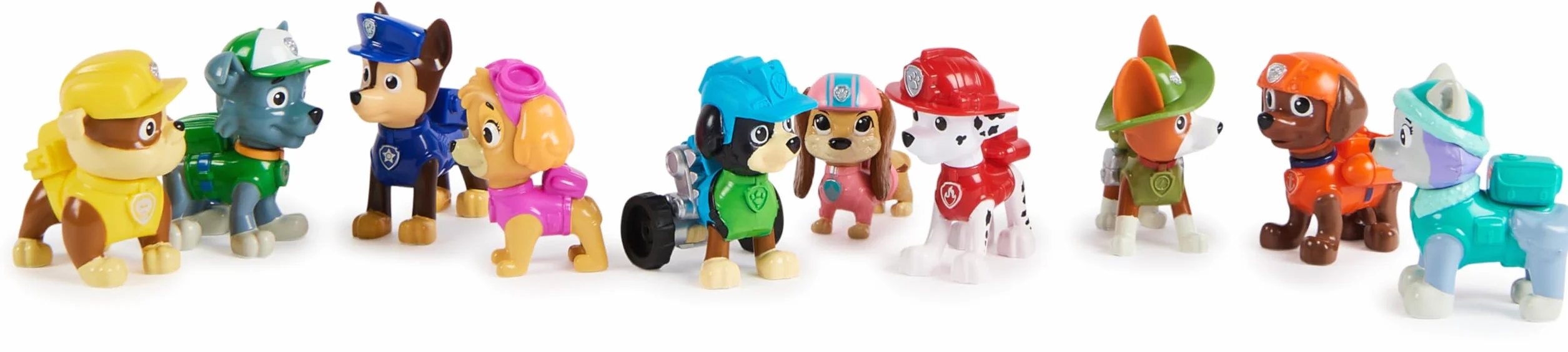 Paw Patrol Patrulla Canina - Pack 10 Figuras Coleccionables 10º Aniversario - Patrulla Canina Juguetes - Juguetes Niños 3 Años + - Regalo Niño 3 Años +