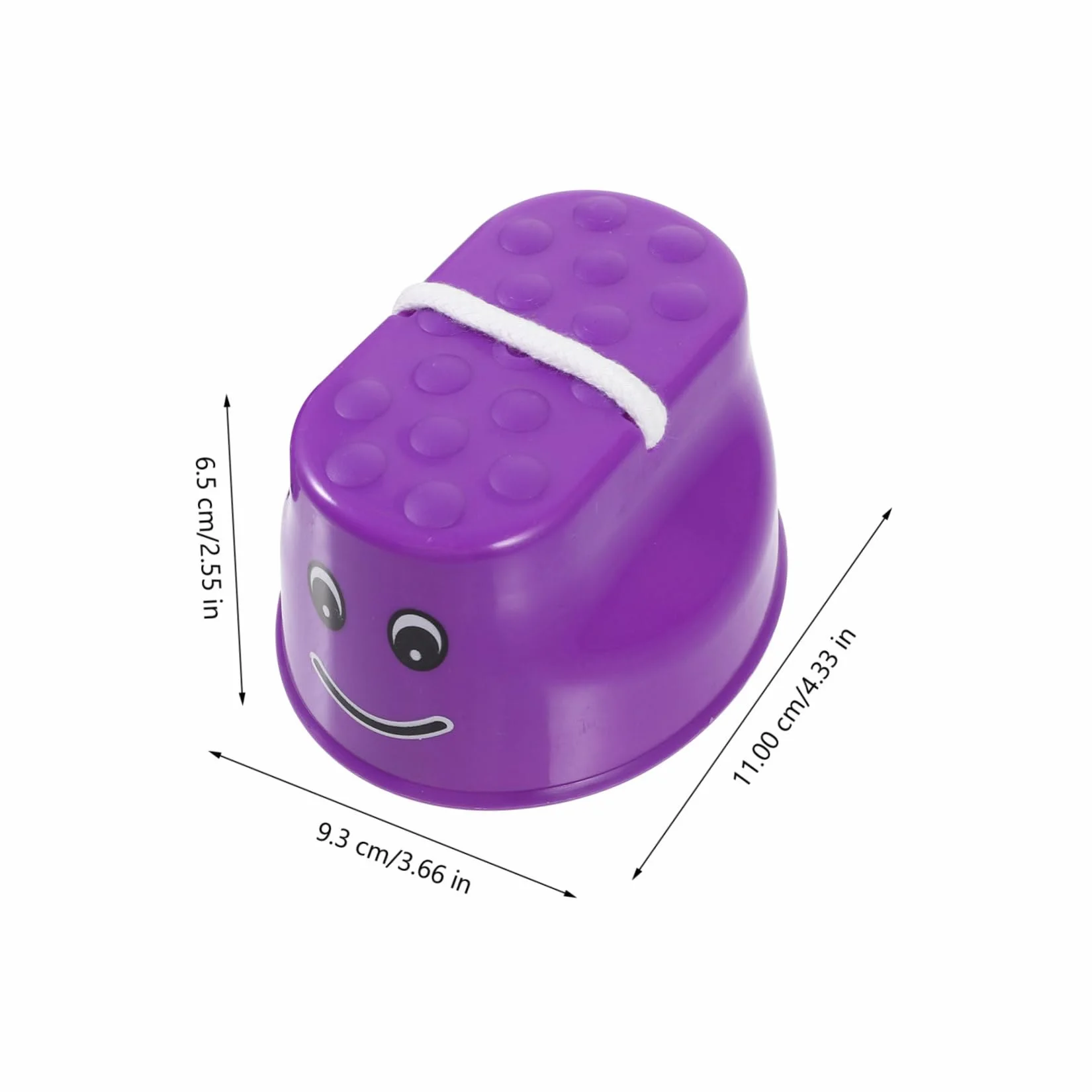 Toyvian 4 Pares de Zancos de Cubo para Niños Diseño Antideslizante de Plástico, Juguetes Divertidos para Desarrollar Habilidades Motoras en Juegos al Aire Libre