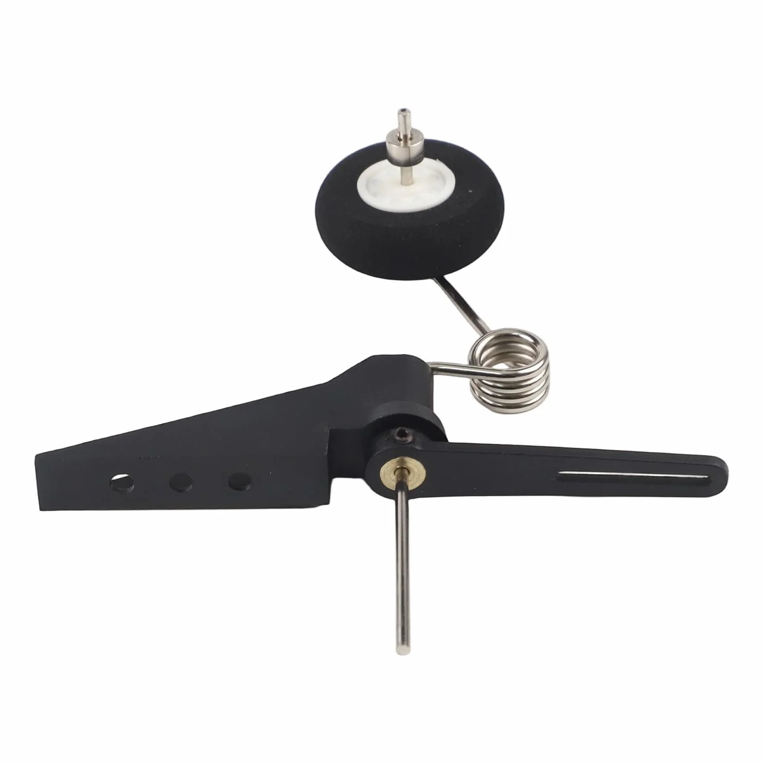 Conjunto de soporte de rueda trasera de avión RC para modelos de ala fija de tamaño 60-120 - Plástico ligero+metal+esponja tren de aterrizaje con apertura de 30 mm, 70 mm