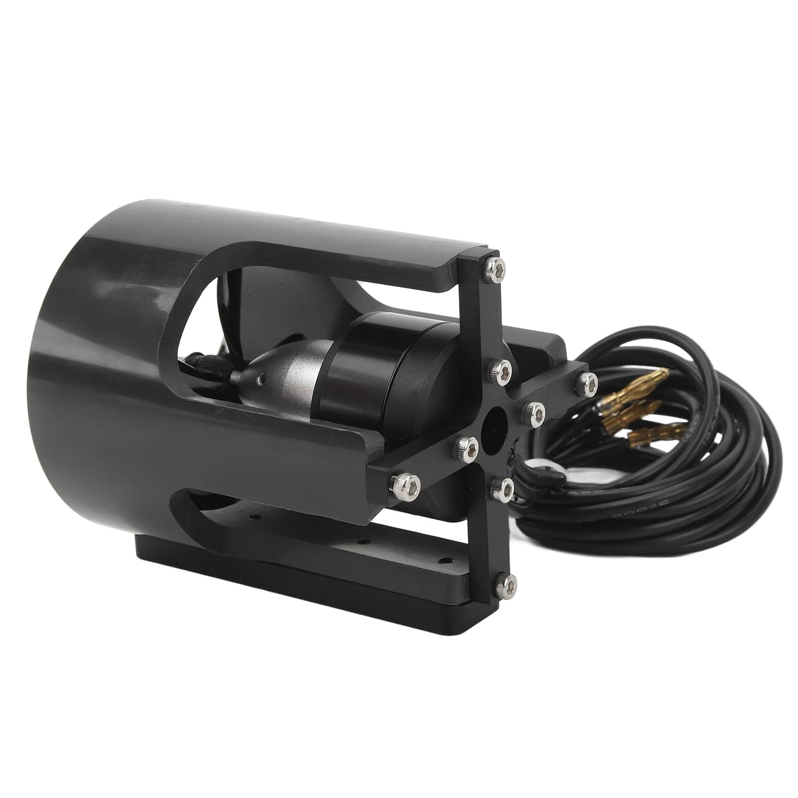 Propulsor Submarino KYO 4T PRO, 12 a 25,2 V Alto Rendimiento Propulsor Submarino del Motor Impermeable sin Escobillas, Kit de Motor de Kayak para Barco de Cebo de Pesca RC (CCW)