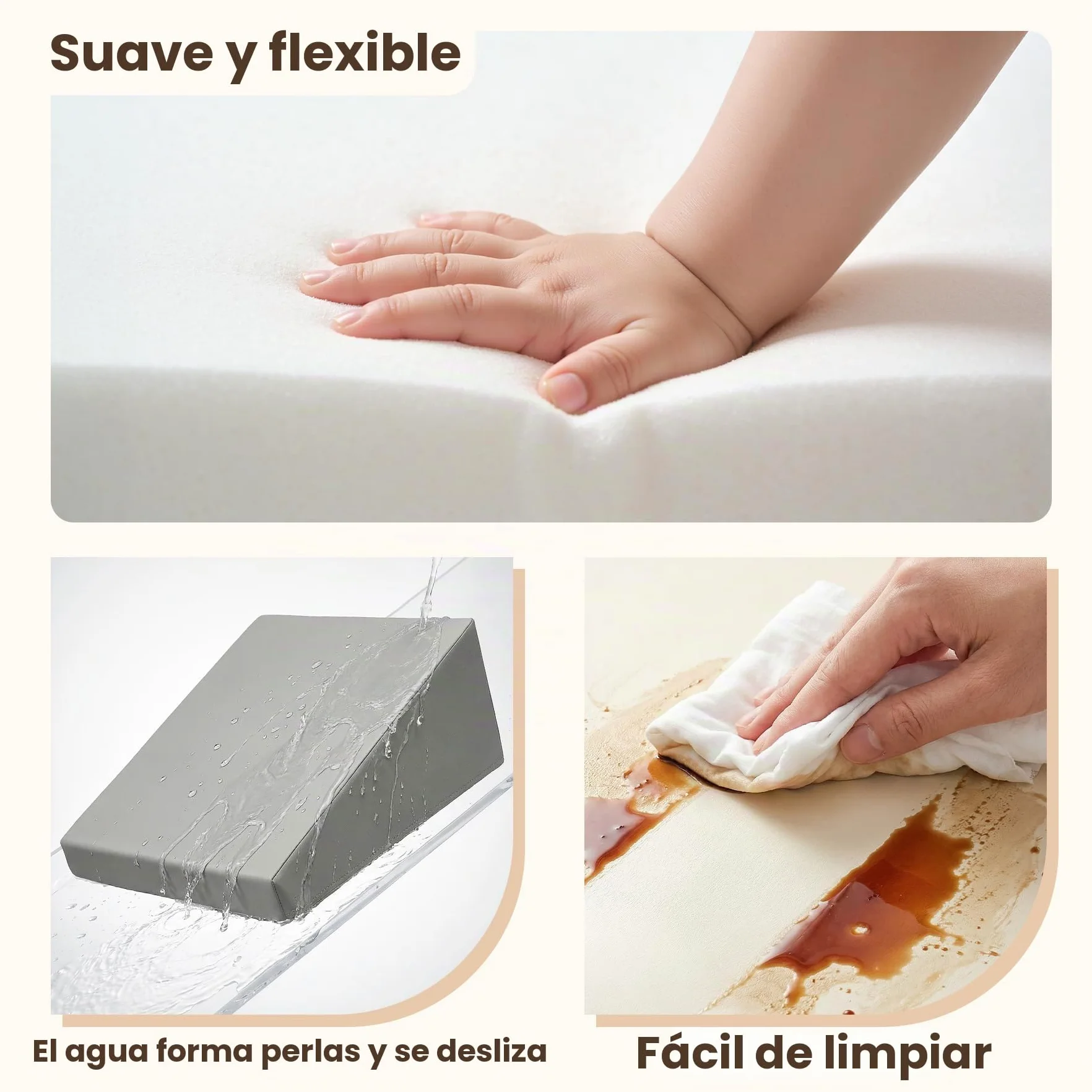 Juego de 7 Bloques de Espuma para Niños: Cuero sintético Bloques Psicomotricidad Infantil con Piscina de Pelotas(Sin Pelotas)- Set de Escalada Suave Ligero para Interior Infantil para Escalar y Niños
