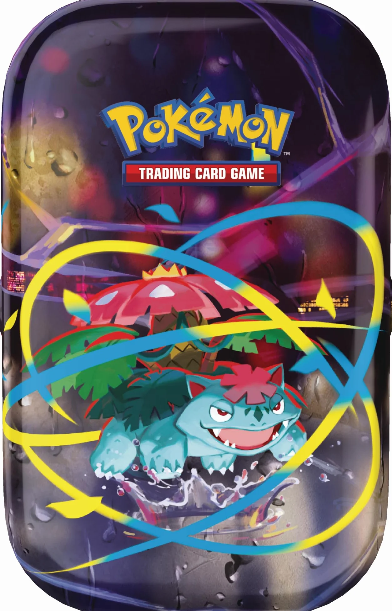 Pokémon: Minilata Megahéroes de Mega-Venusaur de JCC Pokémon (1 Pegatina, 1 Tarjeta ilustrada y 2 Sobres de Mejora)