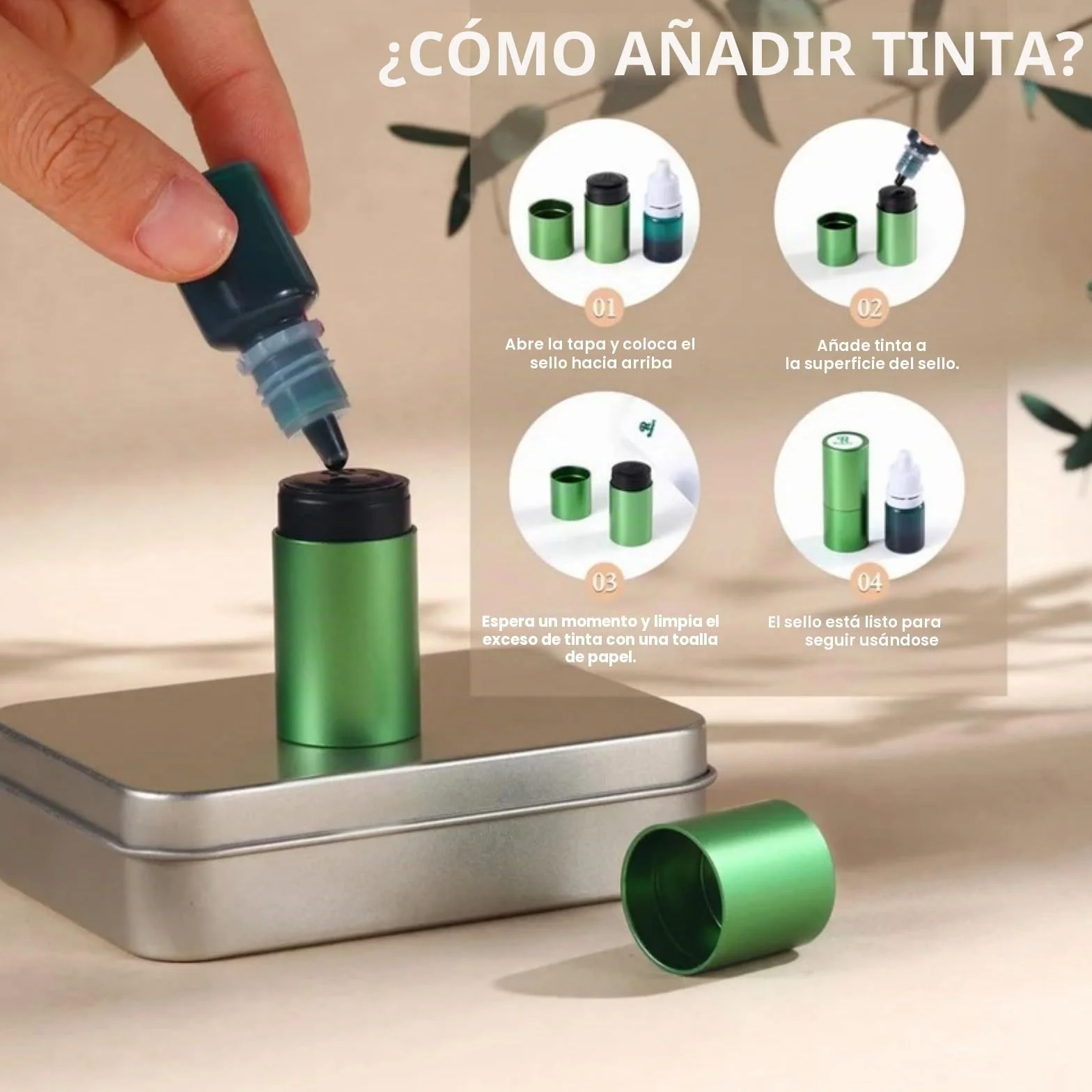 Sello de pelota de golf personalizado autoentintado con monograma para golfistas
